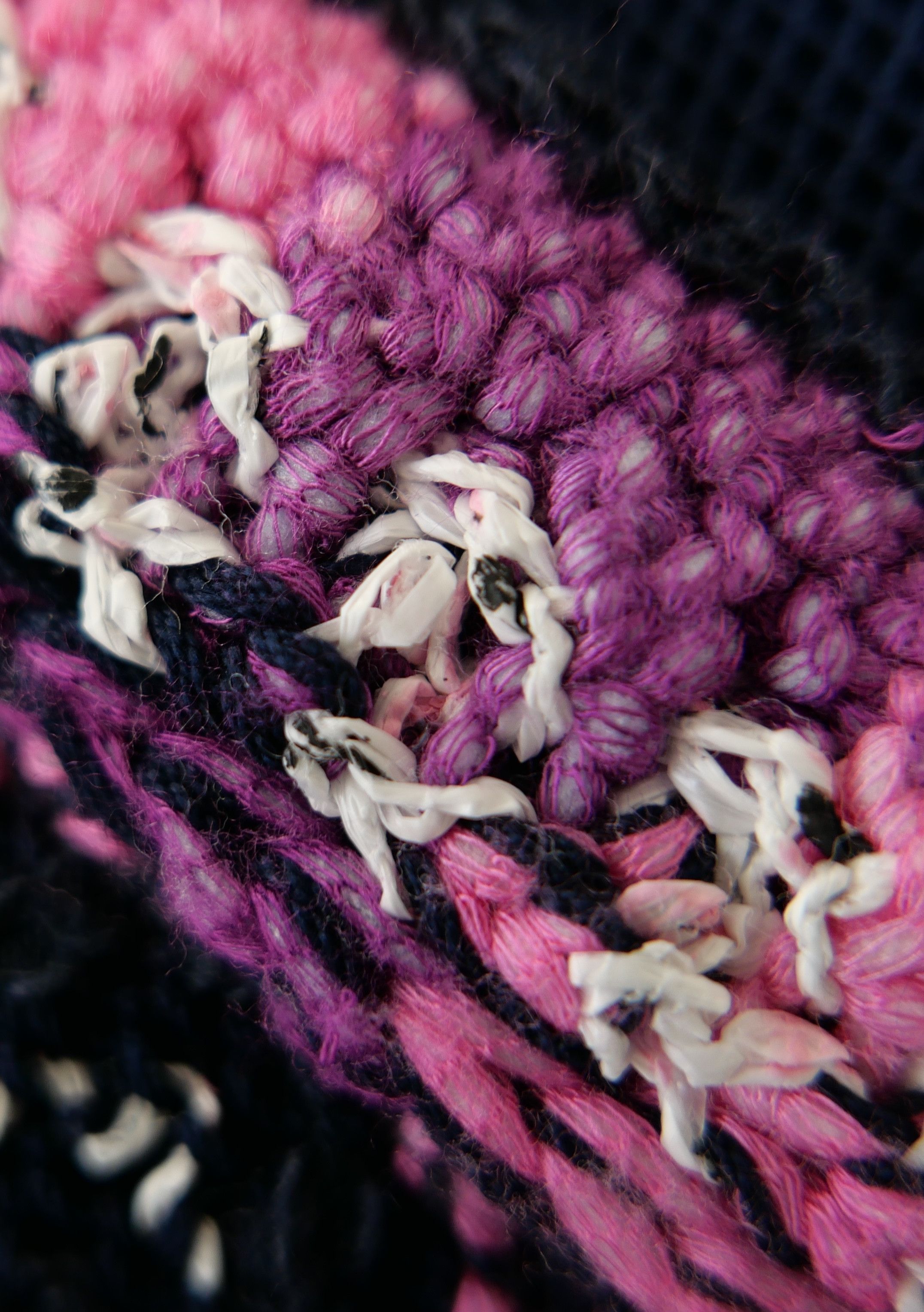 Chanel Chanel Spring 2021 Navy & Pink Knit Jacket 21P Size XS / US 0-2 / IT 36-38 - 6 Thumbnail