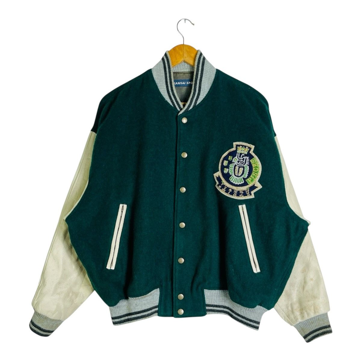 Kansai Yamamoto Vintage KANSAI SPORTS Pisces Zodiac Varsity Jacket Size US L / EU 52-54 / 3 - 2 Thumbnail
