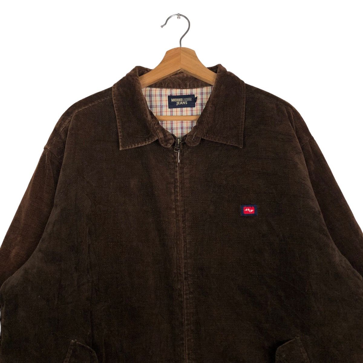Japanese Brand 🔥Vtg Quilted Bomber Jacket Michiko London Tartan Lining Size US L / EU 52-54 / 3 - 3 Thumbnail