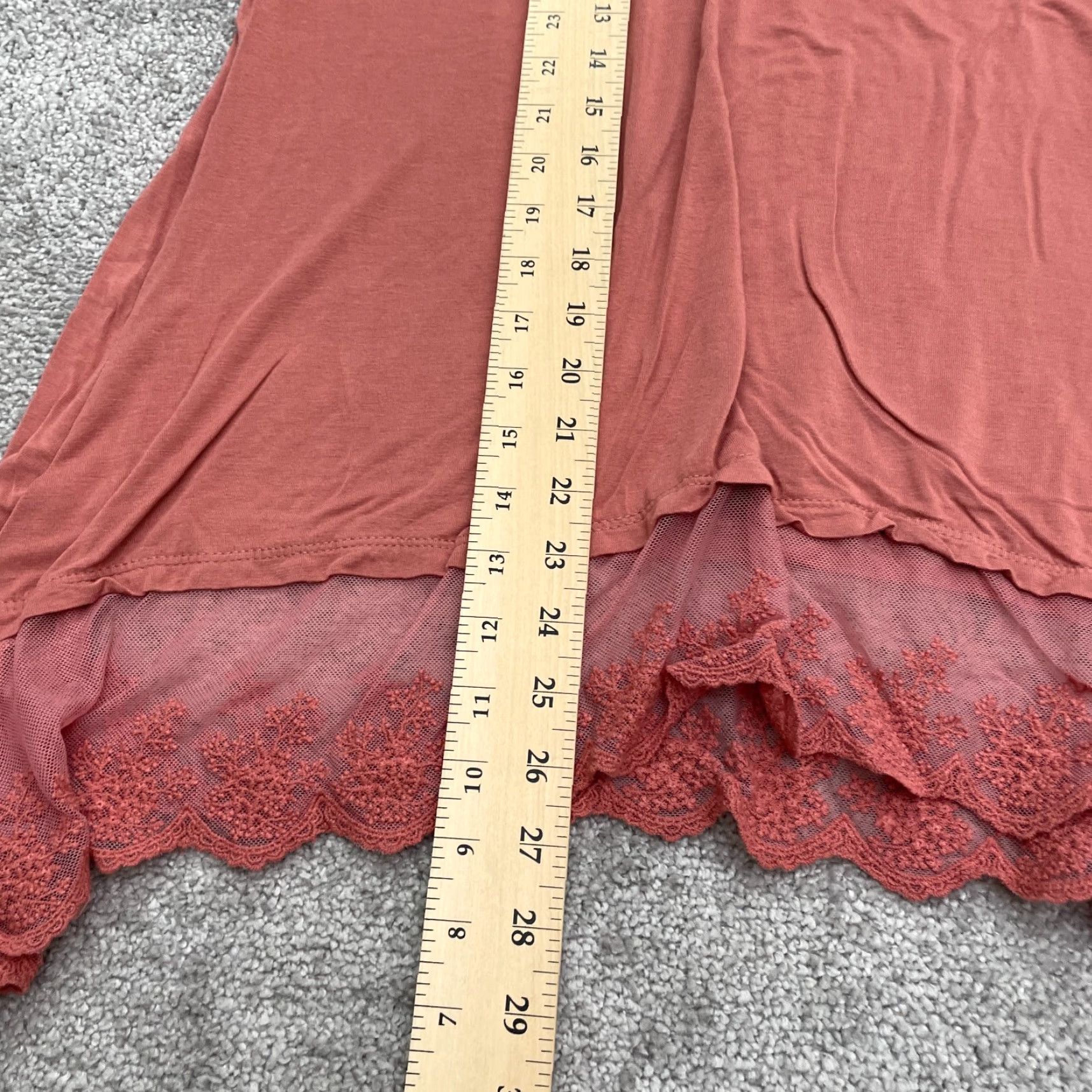 Vintage Vision USA Tunic Blouse Womens Small Orange Lace Long Sleeve Casual Size S / US 4 / IT 40 - 7 Thumbnail