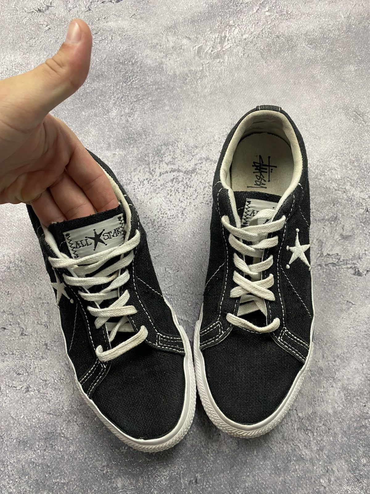 Converse × Stussy Stussy Converse Chuck One Star Low Top Black Sneakers Shoes Size US 6 / EU 39 - 7 Thumbnail
