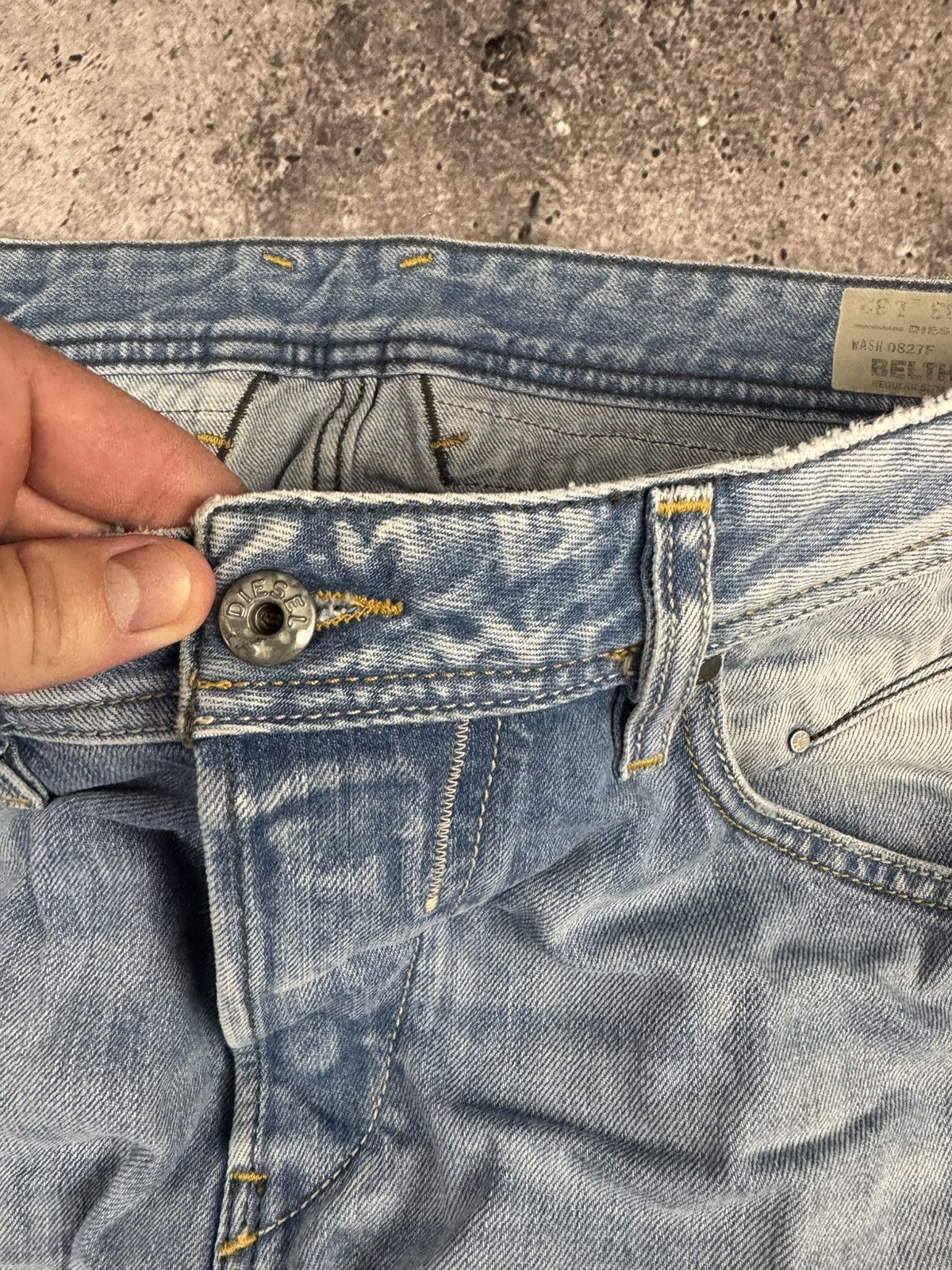 Diesel RARE Diesel Belther VINTAGE Denim Y2K Distressed Jeans Pants Size US 33 - 11 Thumbnail