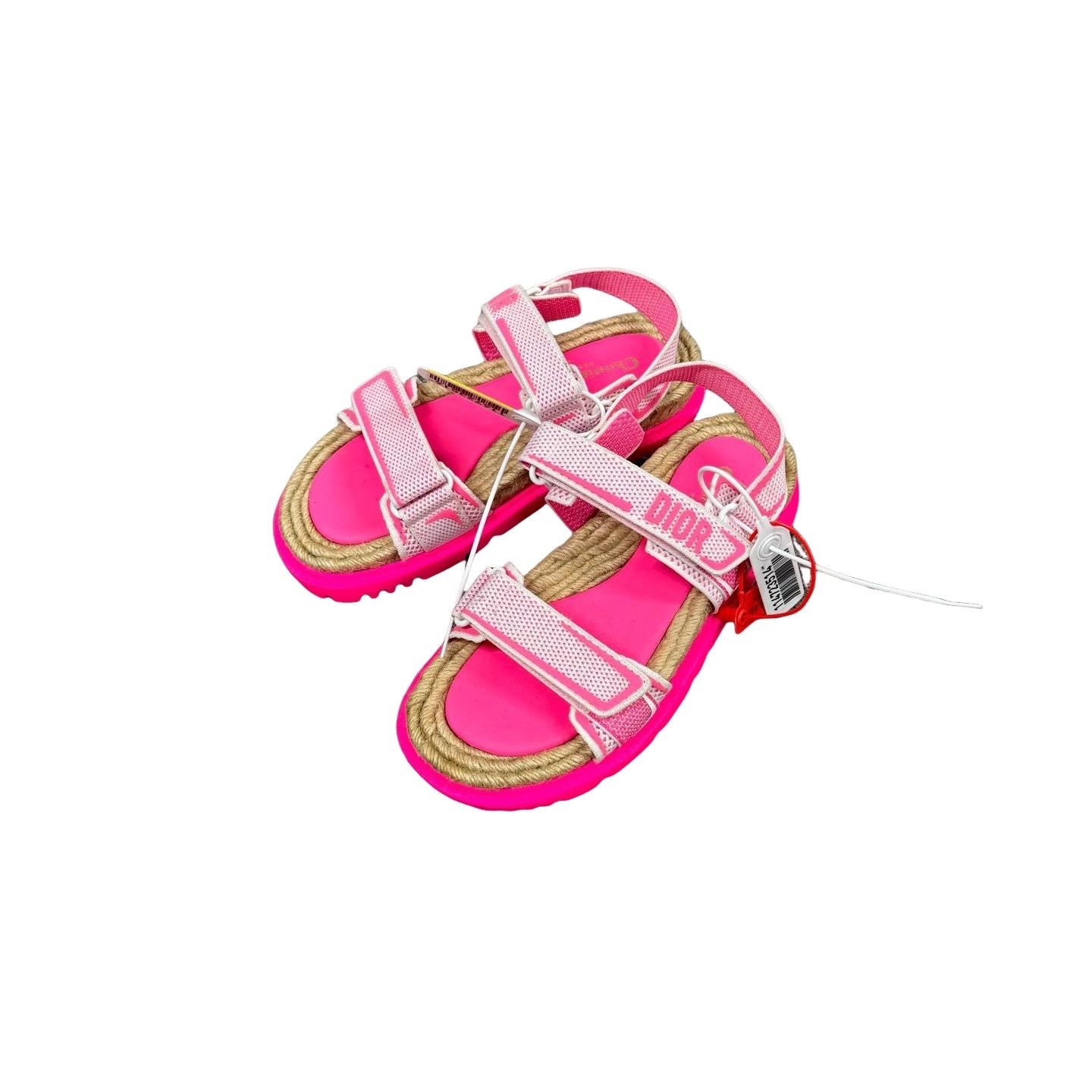 Dior Dior Pink Mesh Espadrille Sandals EU 39.5 Size US 9.5 / IT 39.5 - 1 Thumbnail