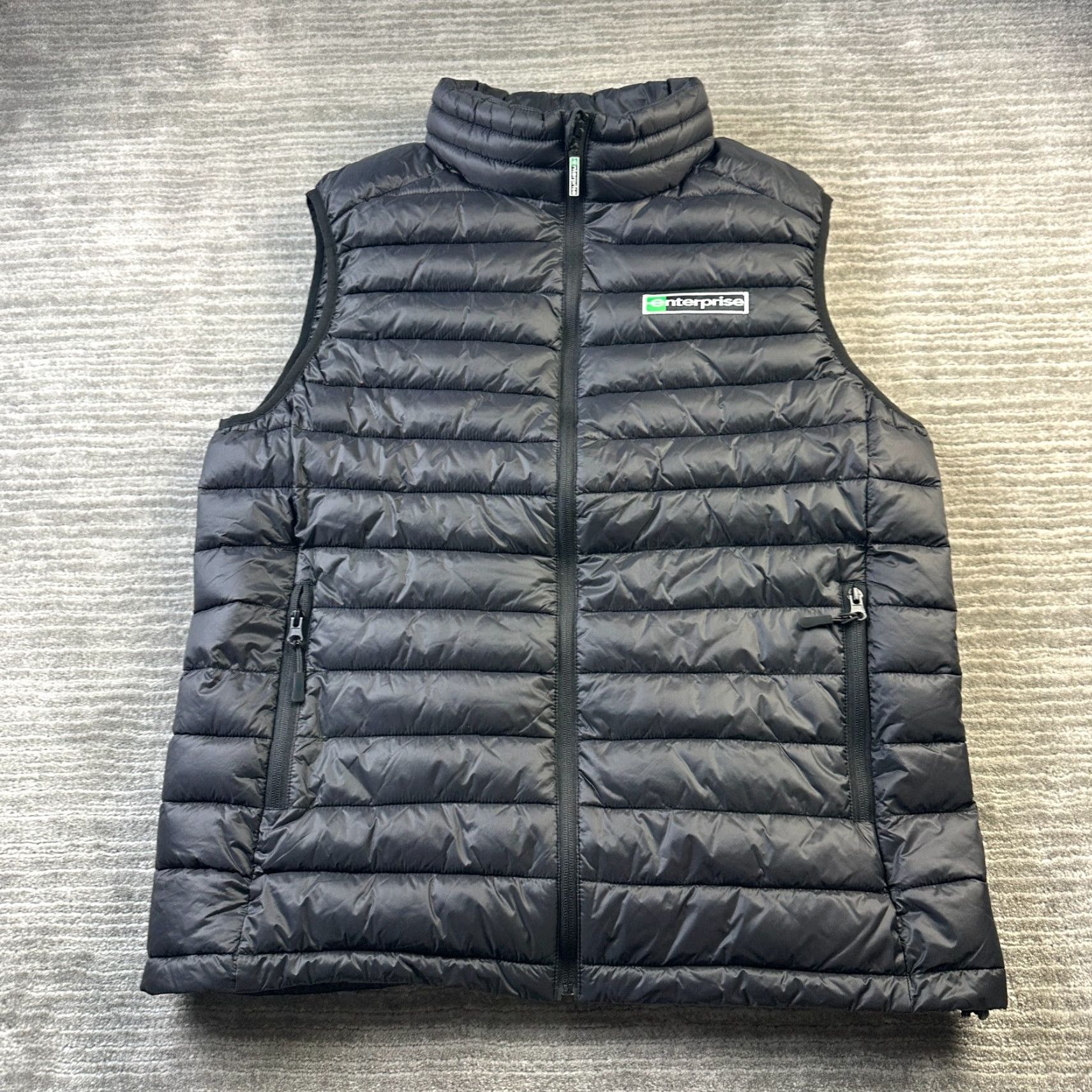 Vintage VINTAGE Image Solutions Enterprise Vest Mens Large Black Puffer Windbreaker Full Zip Casual Winter Fall Mens Size US L / EU 52-54 / 3 - 2 Thumbnail