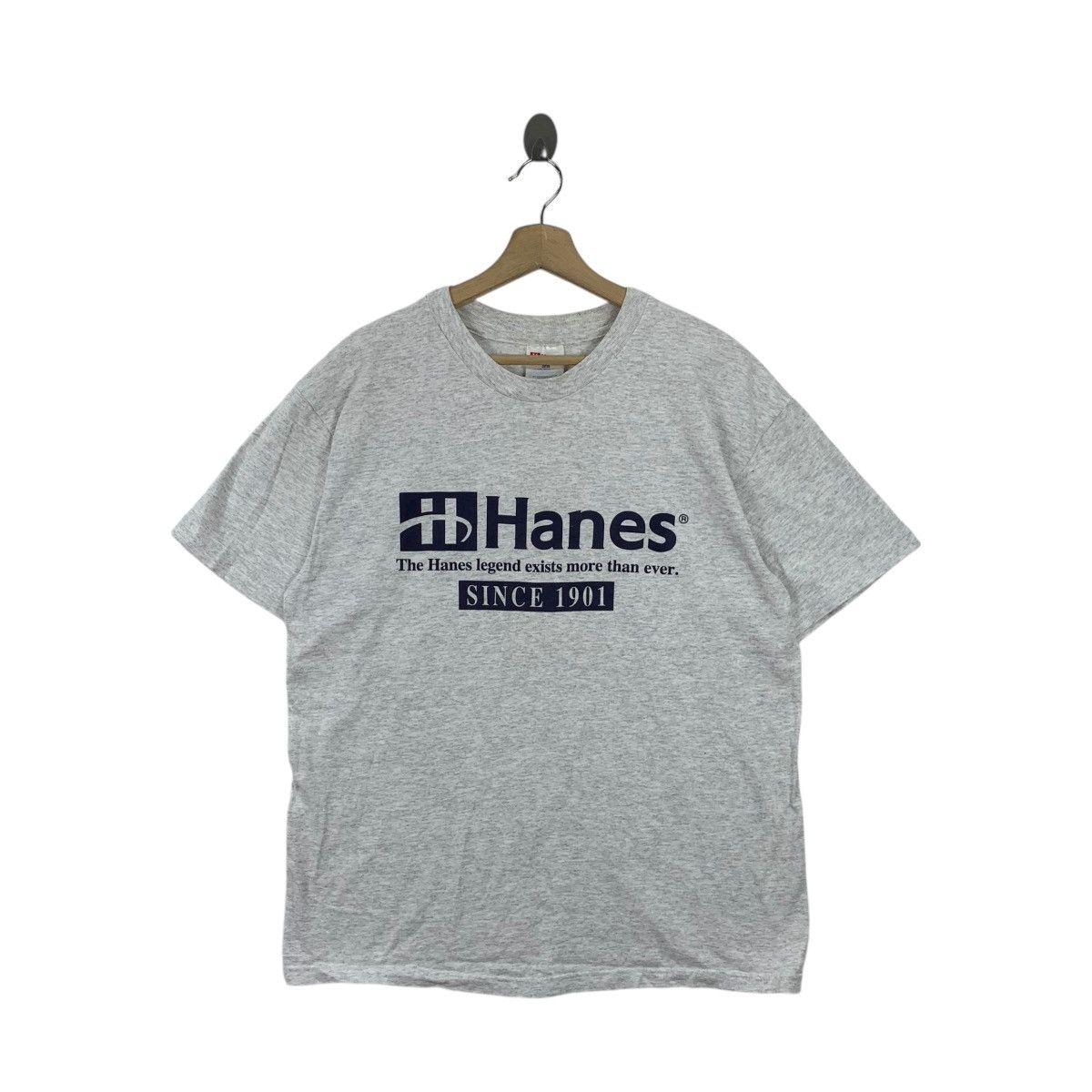 Vintage Vintage 90’ HANES 1901 LEGEND Made In USA Tee Shirt Top Size US L / EU 52-54 / 3 - 1 Thumbnail