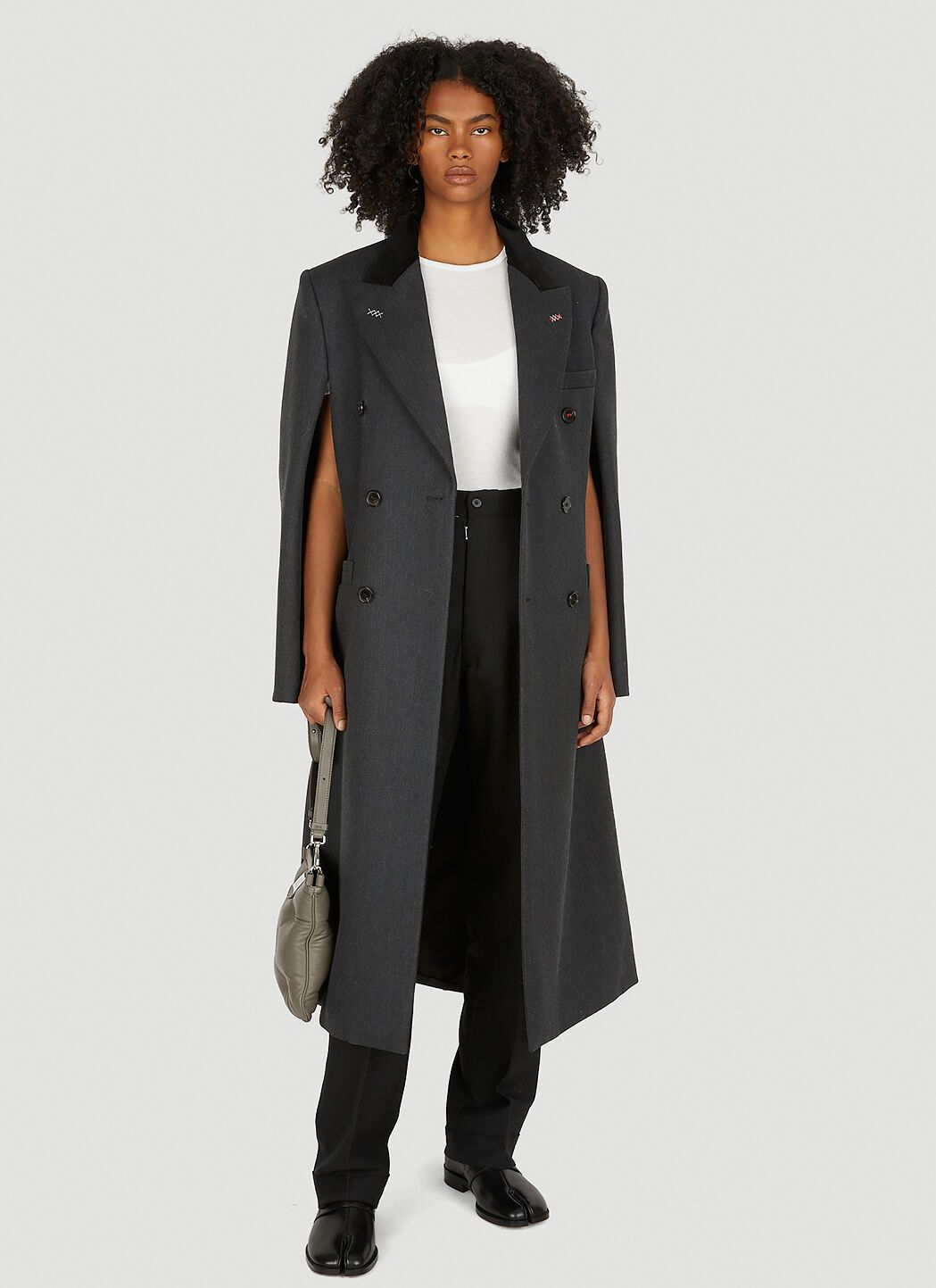 Maison Margiela Maison Margiela Spliced Work-In-Progress Wool Coat Size XS / US 0-2 / IT 36-38 - 1 Thumbnail