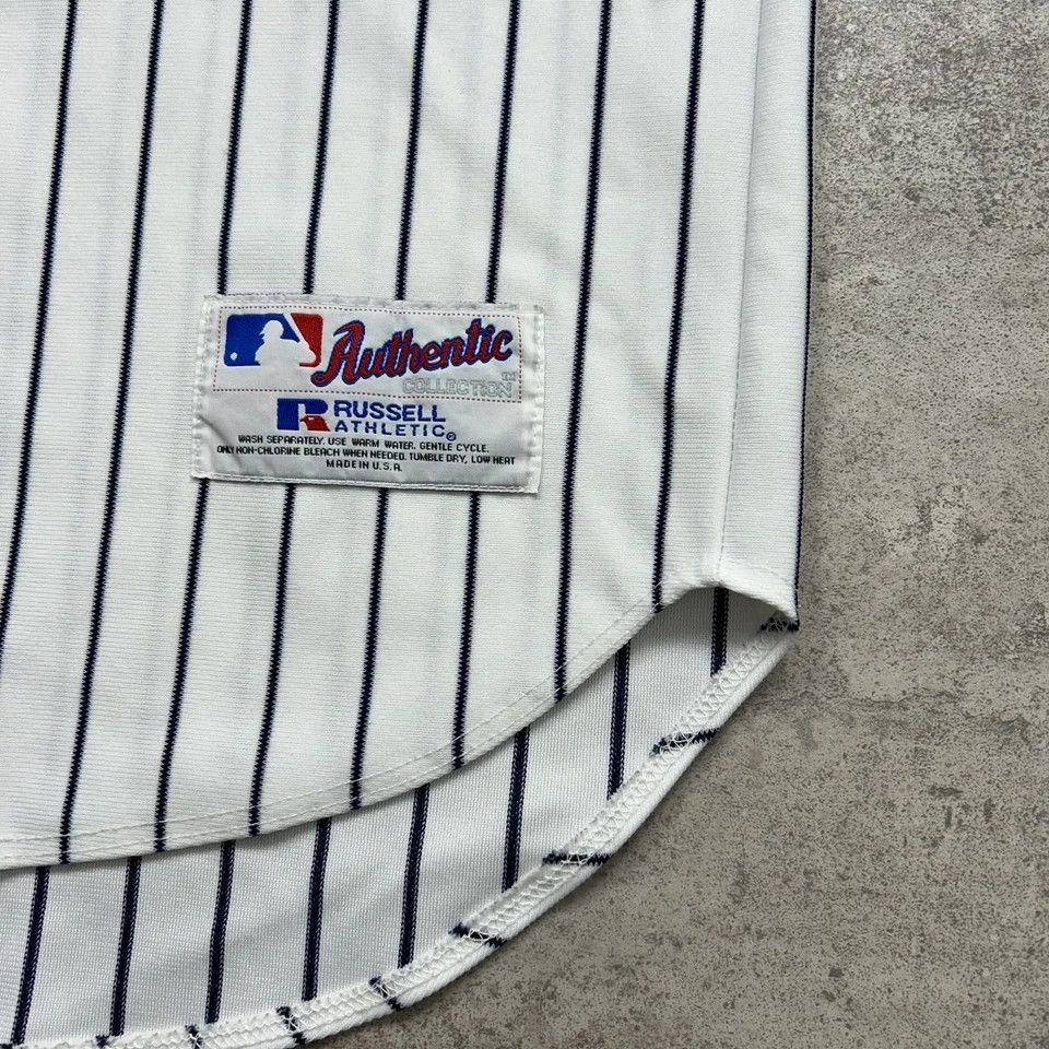 MLB × Russell Athletic × Vintage NEW YORK YANKEES AUTHENTIC JERSEY PINSTRIPE SIZE 48 Size US XL / EU 56 / 4 - 3 Thumbnail