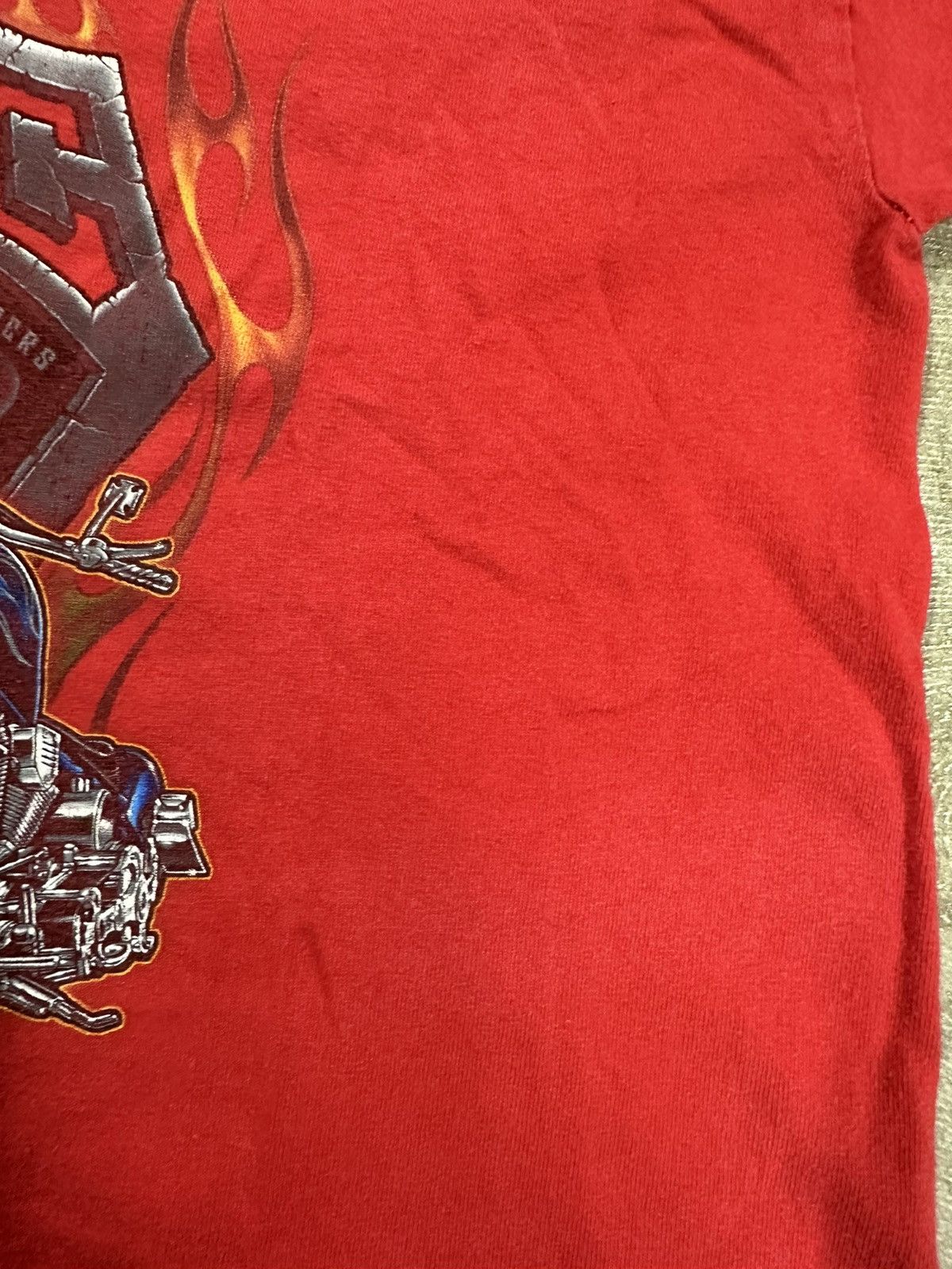 West Coast Choppers Crazy Y2K Orange County Choppers Motorcycle Flames LS Shirt Size S / US 4 / IT 40 - 12 Thumbnail