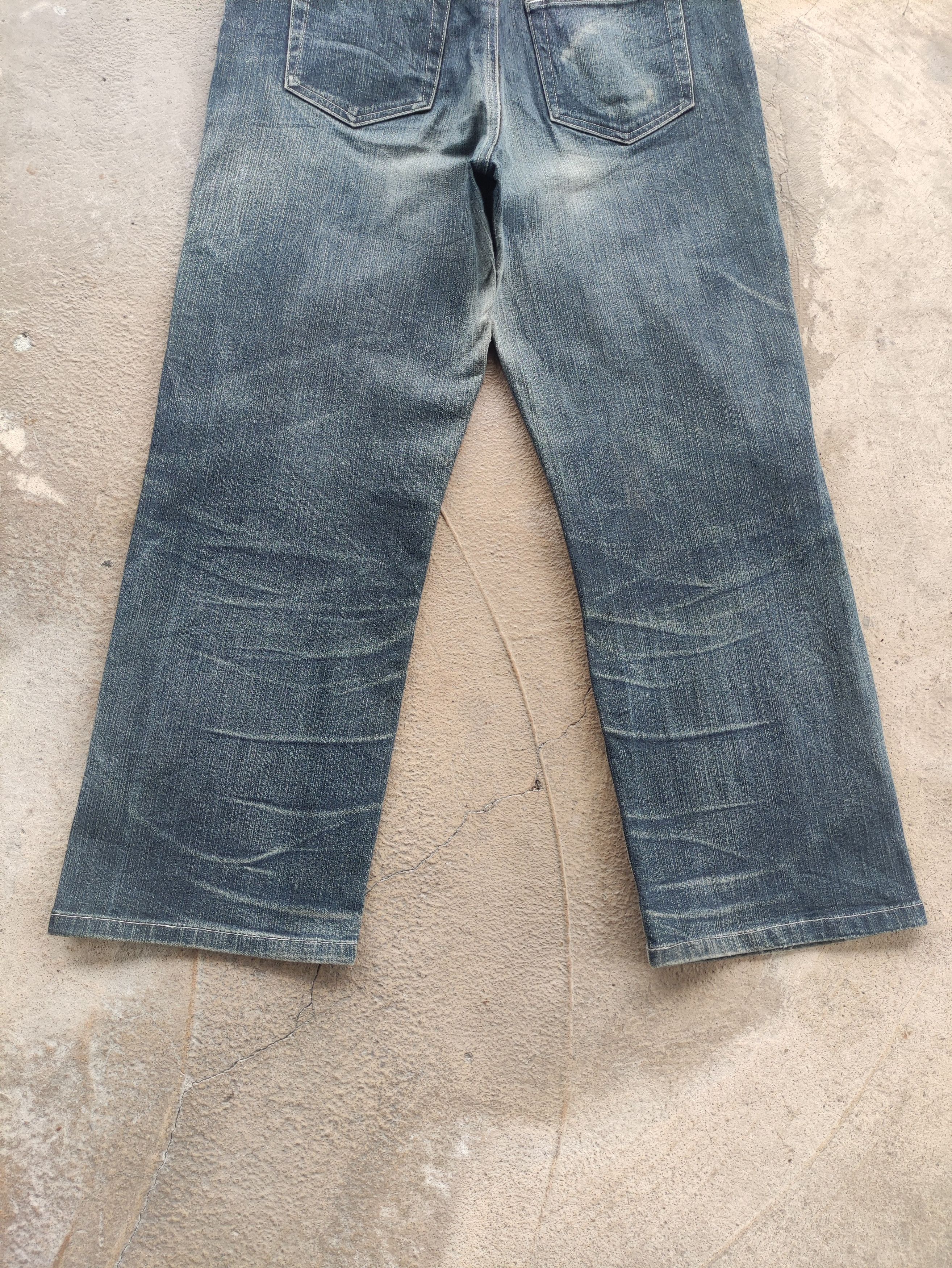 Japanese Brand Vintage Japanese Jean Distressed Faded Denim Size US 33 - 9 Thumbnail