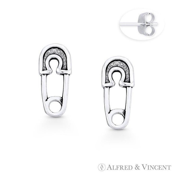 Other Baby Diaper Safety Pin Charm Stud Earrings Size ONE SIZE - 1 Preview
