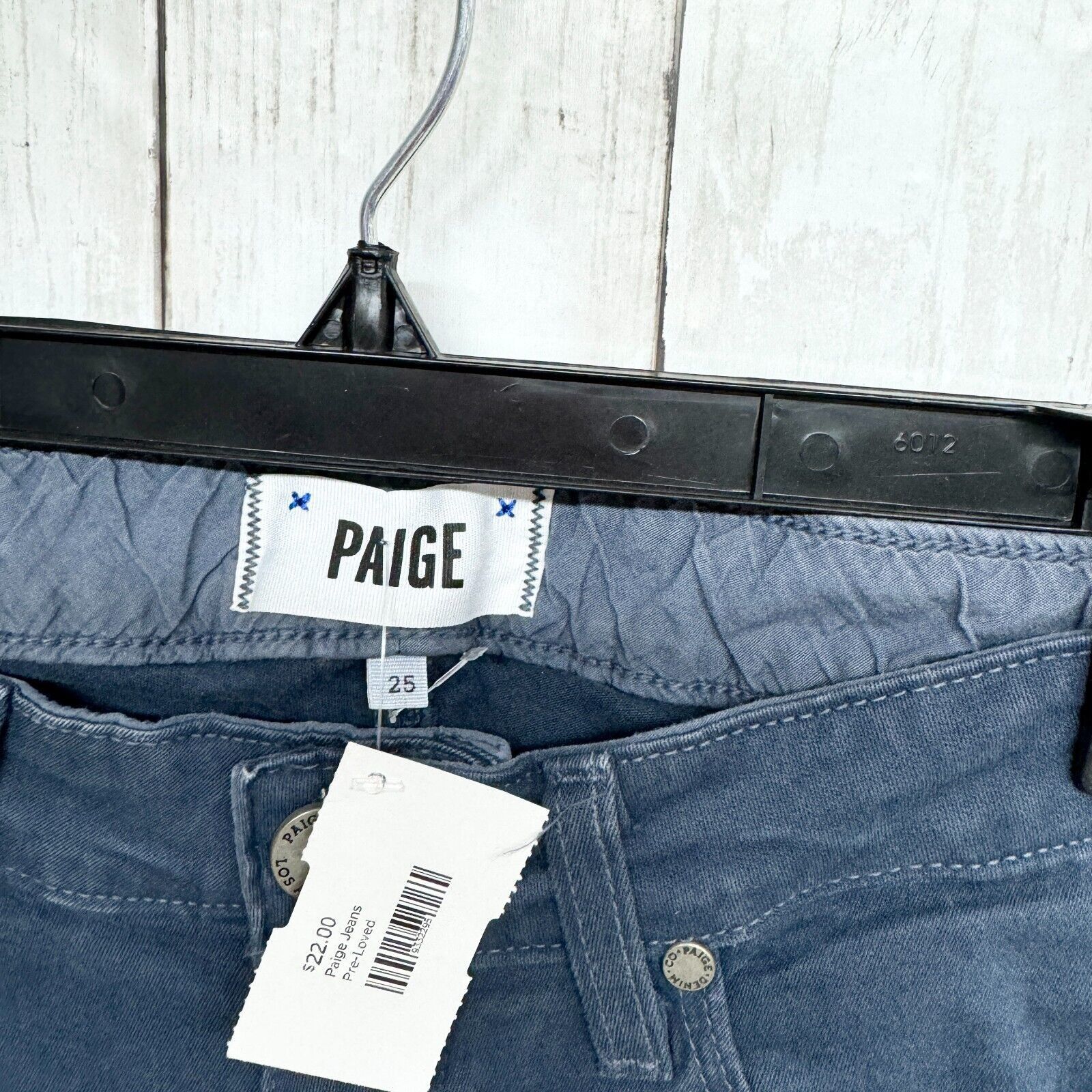 Paige Paige Jeans Sz 25 Mid Rise Blue Ankle Cut Skinny Equestrian Size 25" / US 0 / IT 36 - 2 Thumbnail