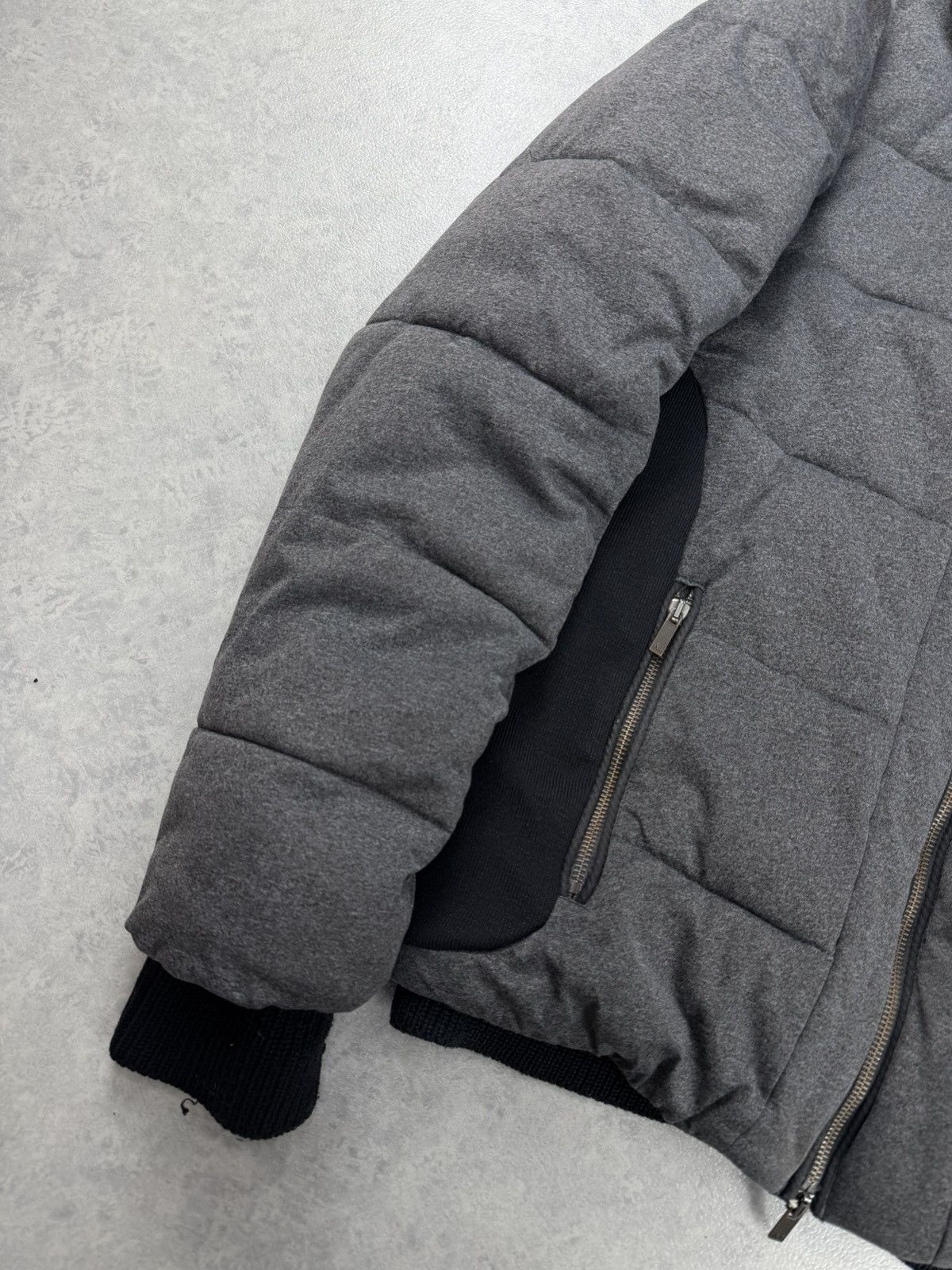 Armani Armani Jeans AJ Grey Hooded Puffer Jacket Size 52 Size US L / EU 52-54 / 3 - 4 Thumbnail