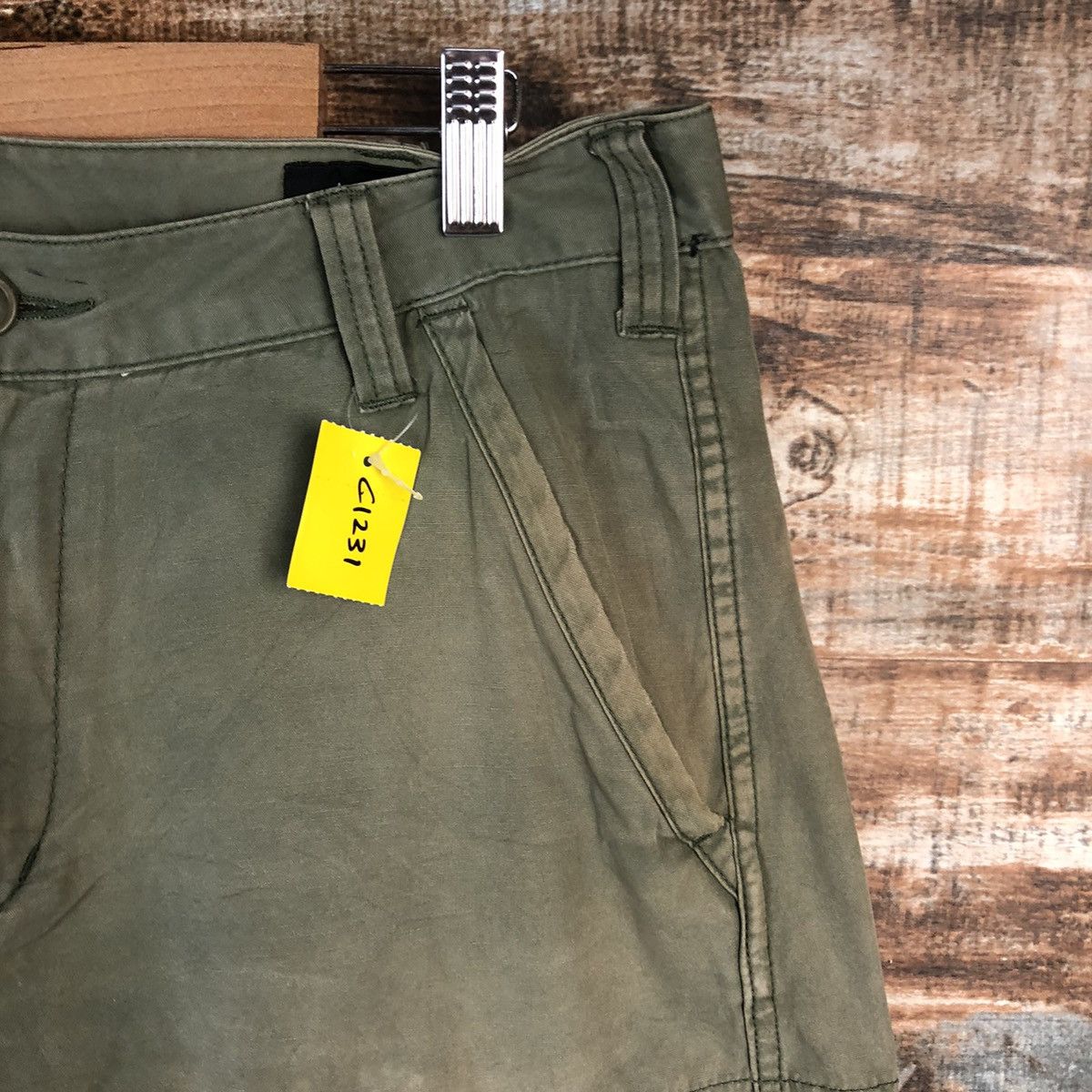 Alpha Industries × Japanese Brand DL Alpha Industries Green Cargo Multipocket Pants #C1231 Size US 31 - 8 Thumbnail