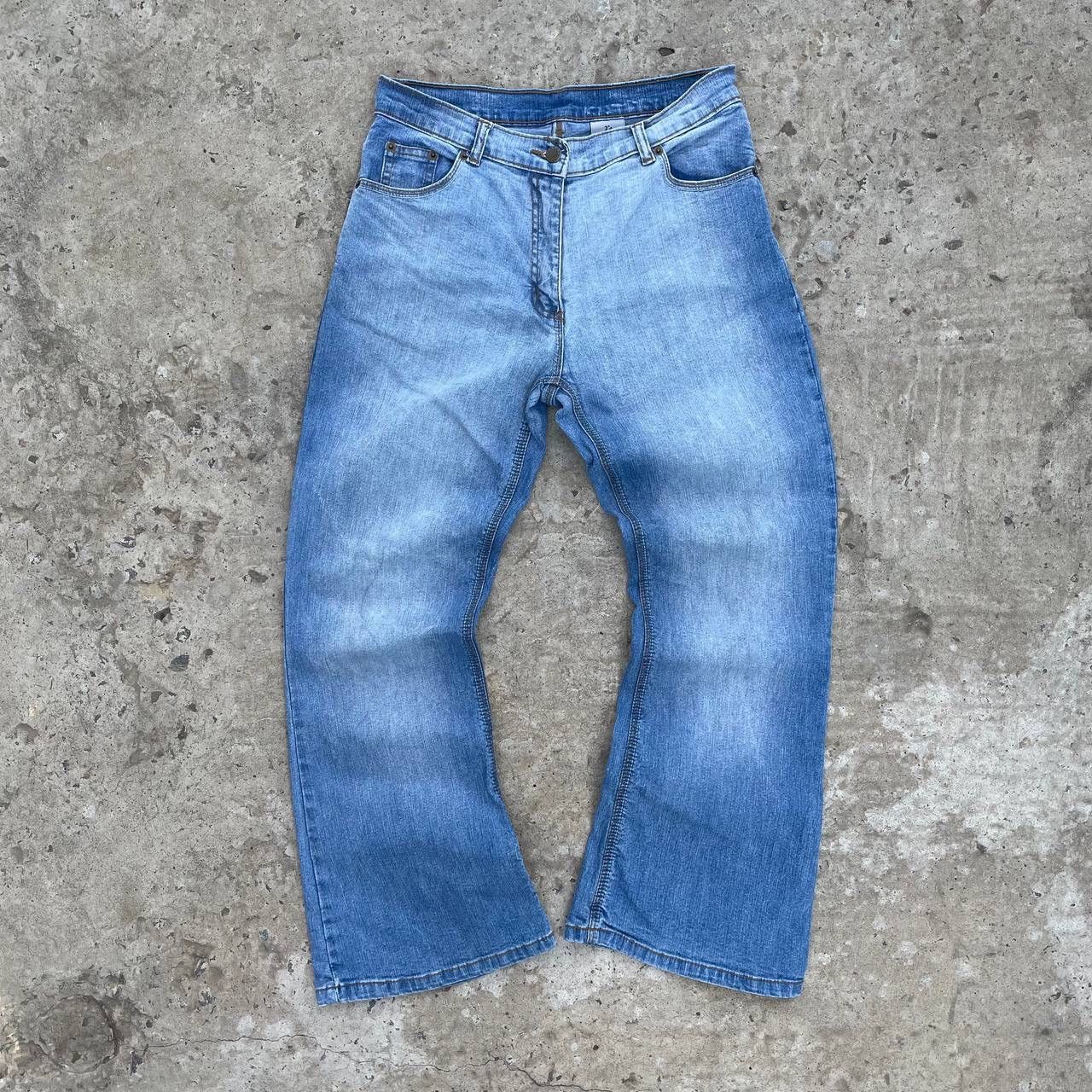 20471120 Vintage Women’s Japan XE Jeans Size 14 Wide Leg Y2K 00s USA Size 36" / US 14 / IT 50 - 1 Thumbnail