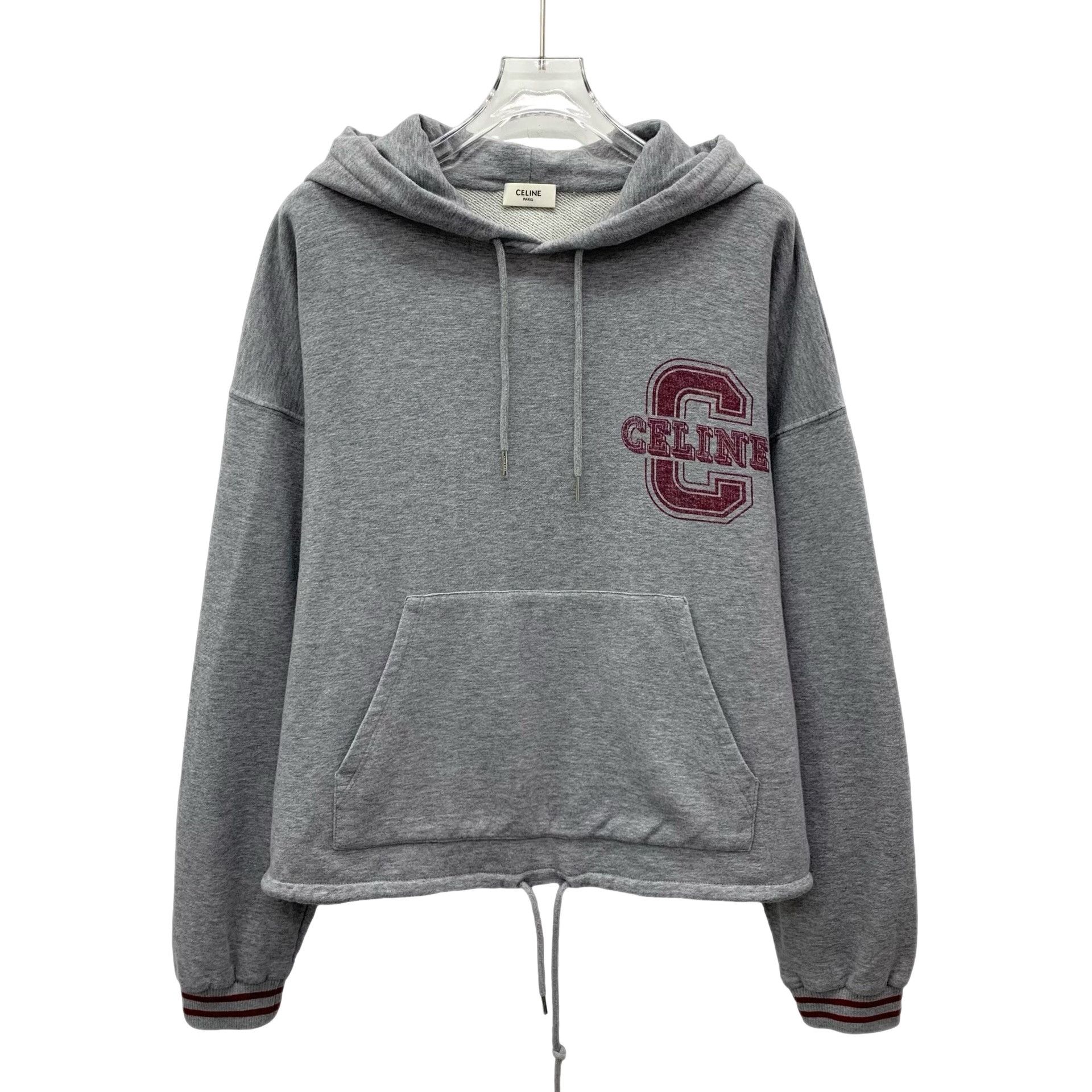 Celine Celine Logo Patch Cotton Cashmere Hoodie Size S Size US S / EU 44-46 / 1 - 1 Thumbnail