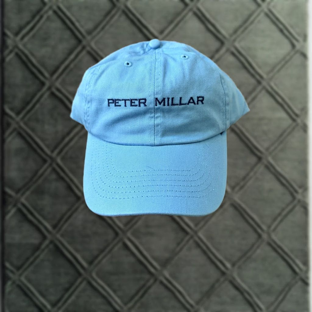 Peter Millar Peter Millar Golf Hat Cap NWT One Size Adjustable Blue Cotton Twill Hat Mens Size ONE SIZE - 1 Thumbnail
