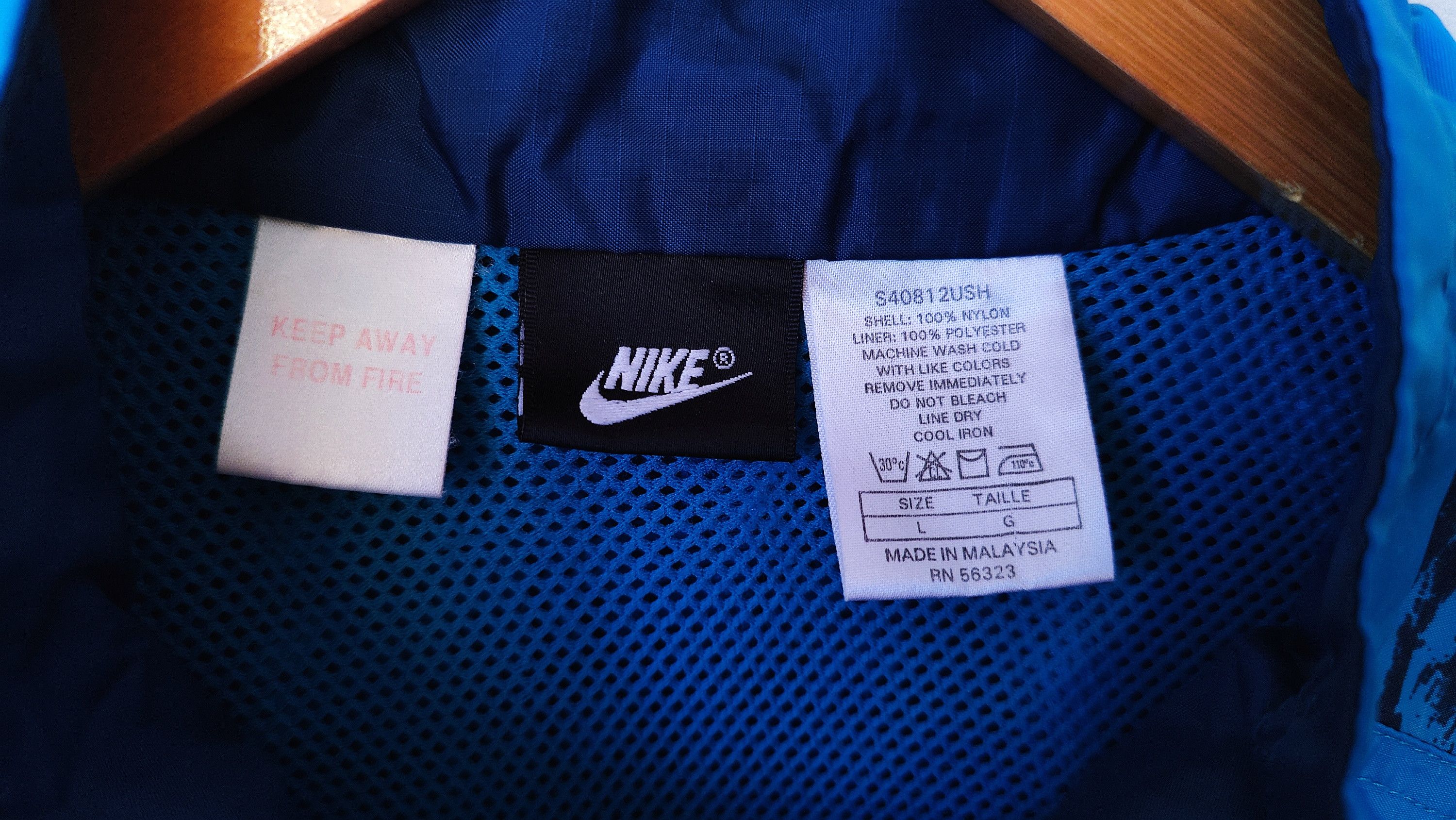 Nike × Vintage Nike VTG 90s Anorak Windbreaker Vintage Nylon Jacket Size US L / EU 52-54 / 3 - 6 Thumbnail