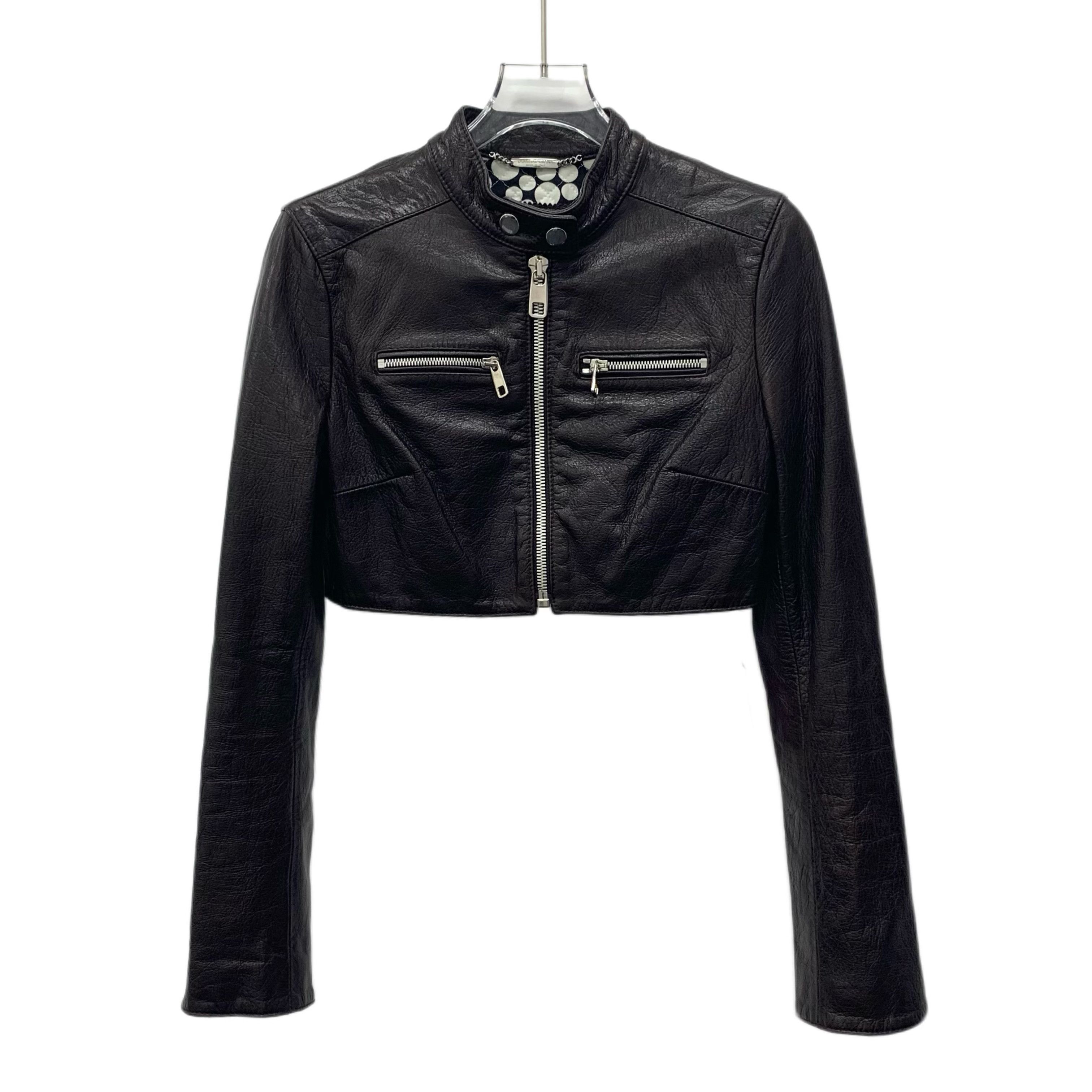 Dolce & Gabbana Dolce & Gabbana Brown Zip-Up Leather Jacket (Size XS) Size XS / US 0-2 / IT 36-38 - 1 Thumbnail