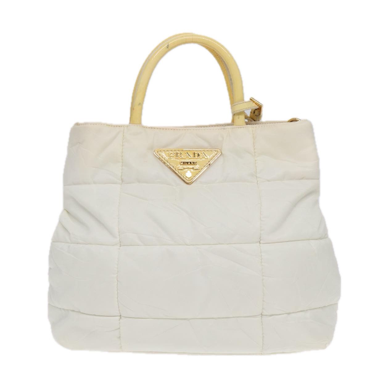 Prada White Synthetic Handbag (Pre-Owned) Size ONE SIZE - 1 Thumbnail