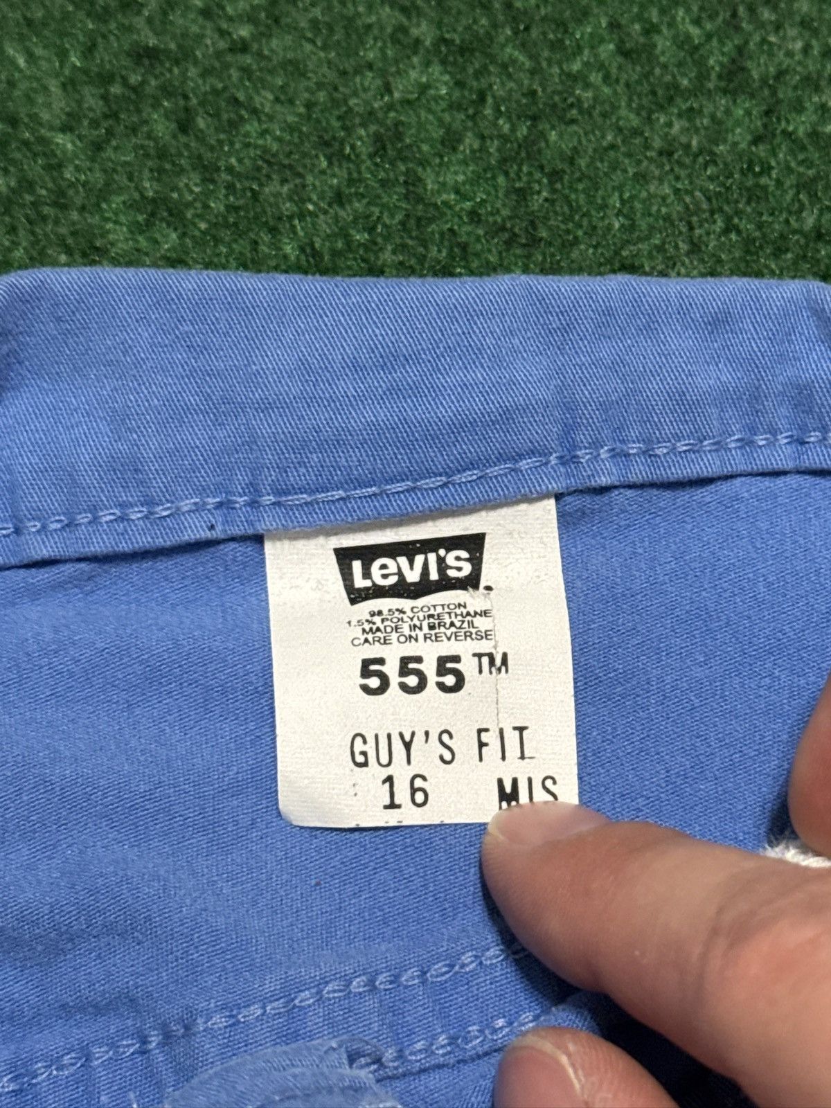 Levi's Vintage Clothing Levis 555 Guy Fit Vintage 16 Mis Blue Shorts 36 Waist 6” Size 36" / US 14 / IT 50 - 4 Thumbnail