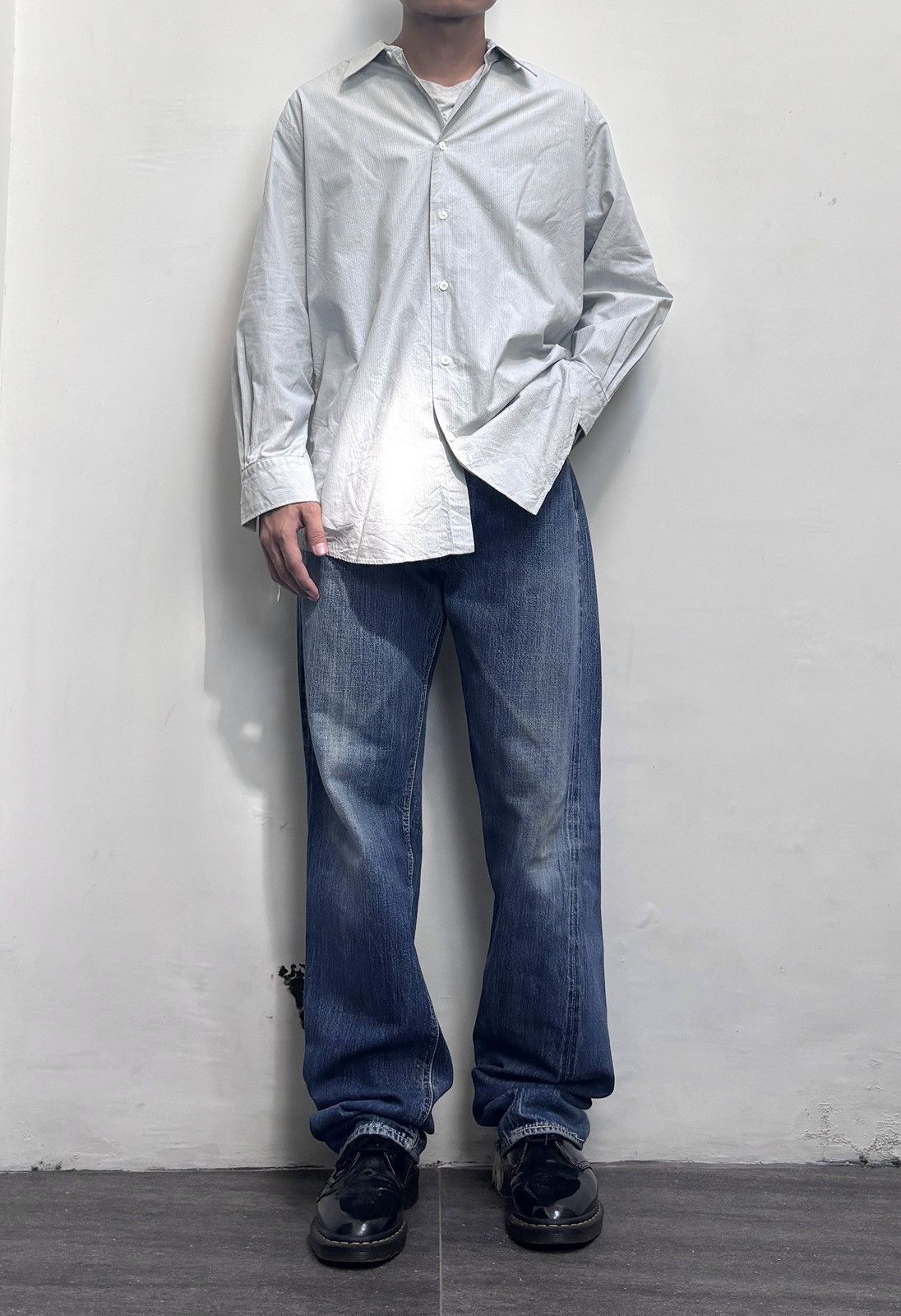 Hermes FREE TAX! Textured Longsleeve Shirt Size US M / EU 48-50 / 2 - 1 Thumbnail