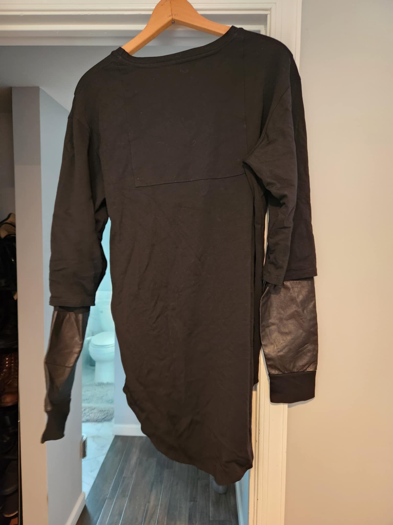 Pyer Moss Pyer Moss Long sleeve shirt with leather sleeves Size US L / EU 52-54 / 3 - 2 Thumbnail