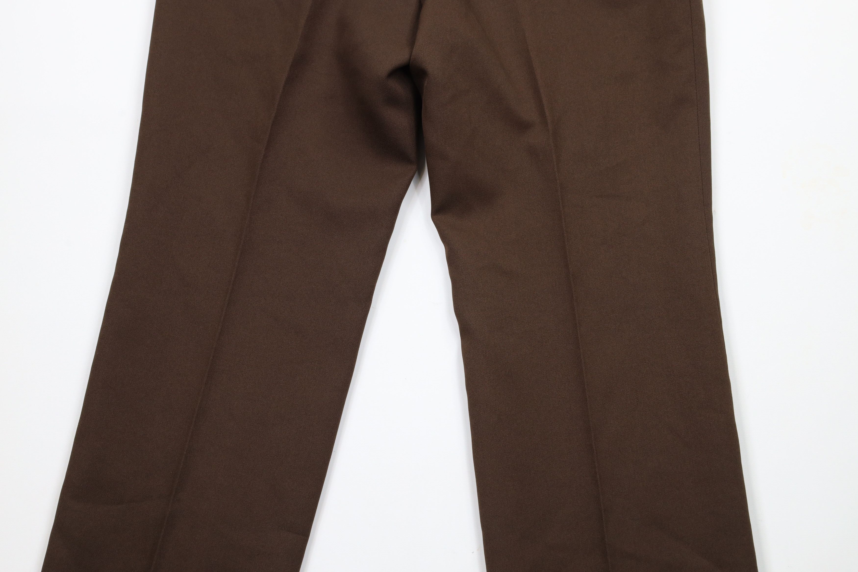 Vintage Vintage 70s Streetwear Flared Wide Leg Chino Pants Brown USA Size US 32 / EU 48 - 12 Thumbnail