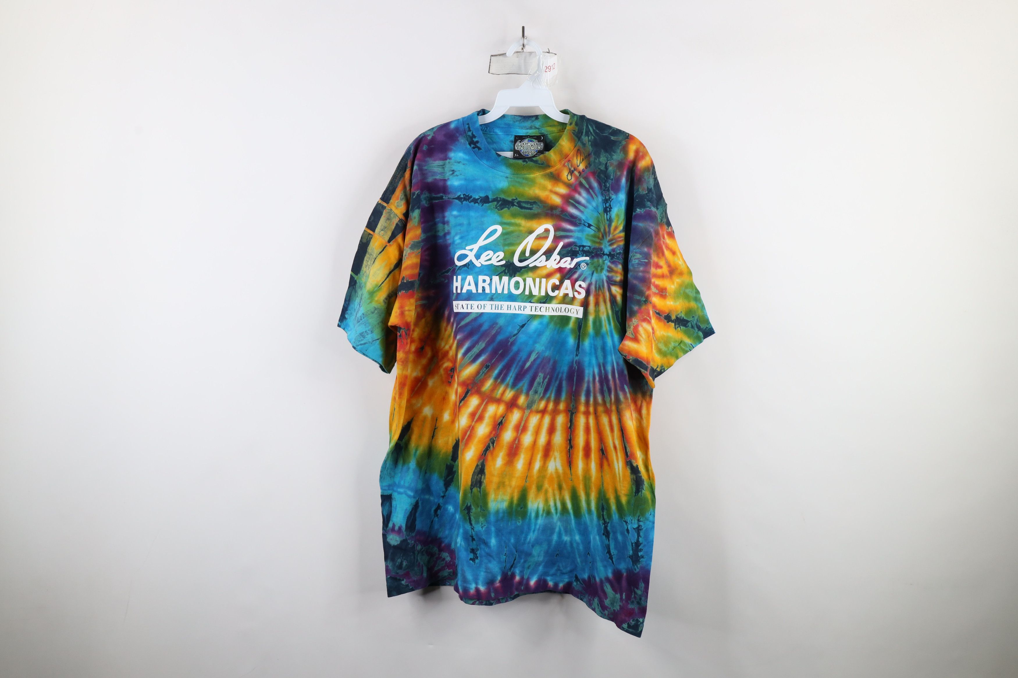 Vintage Vintage Y2K 2003 Oskar Harmonicas Rainbow Tie Dye T-Shirt US Size US XL / EU 56 / 4 - 1 Thumbnail