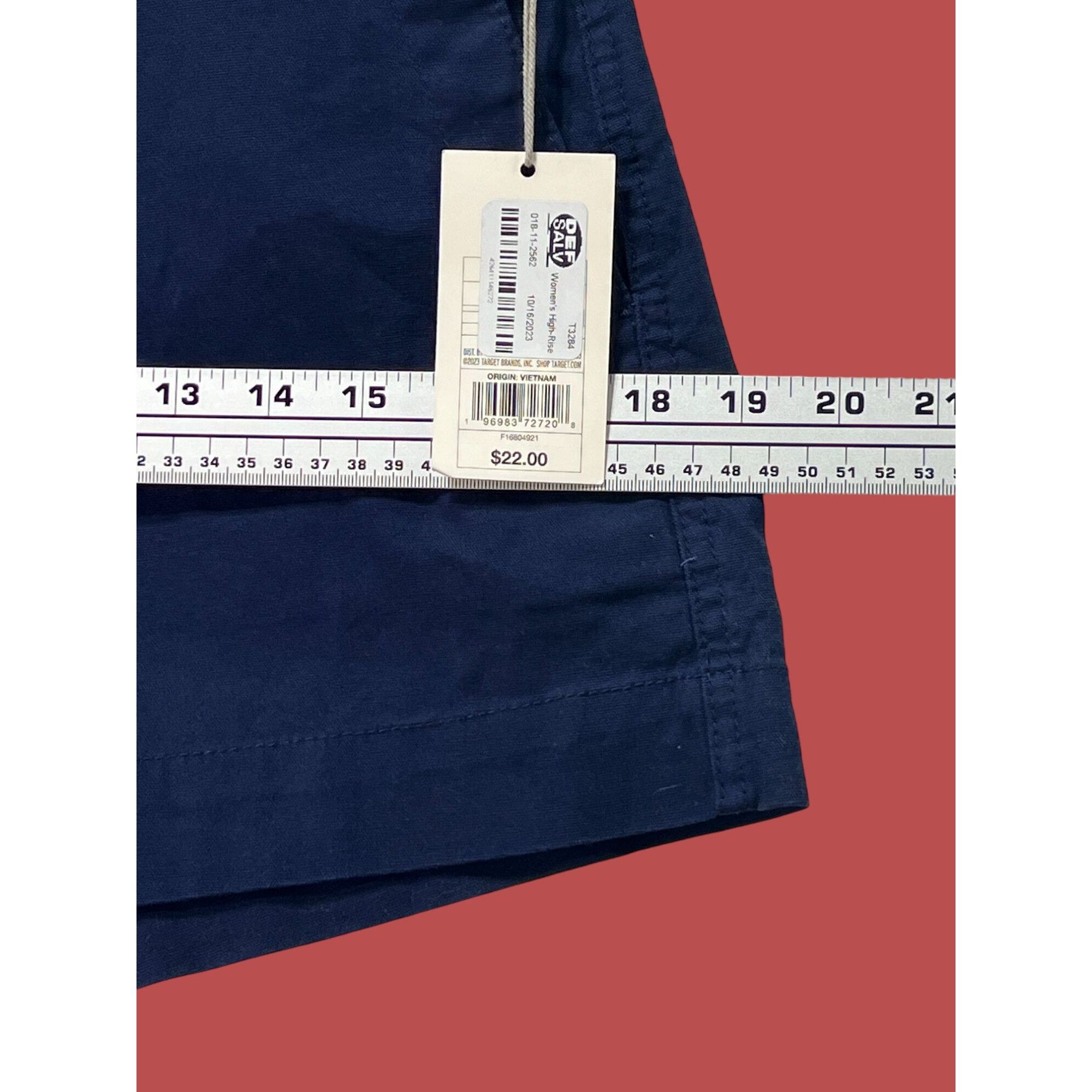 Other A New Day - Women's High - Rise Everyday Shorts - Navy Blue Size 27" / US 4 / IT 40 - 5 Thumbnail