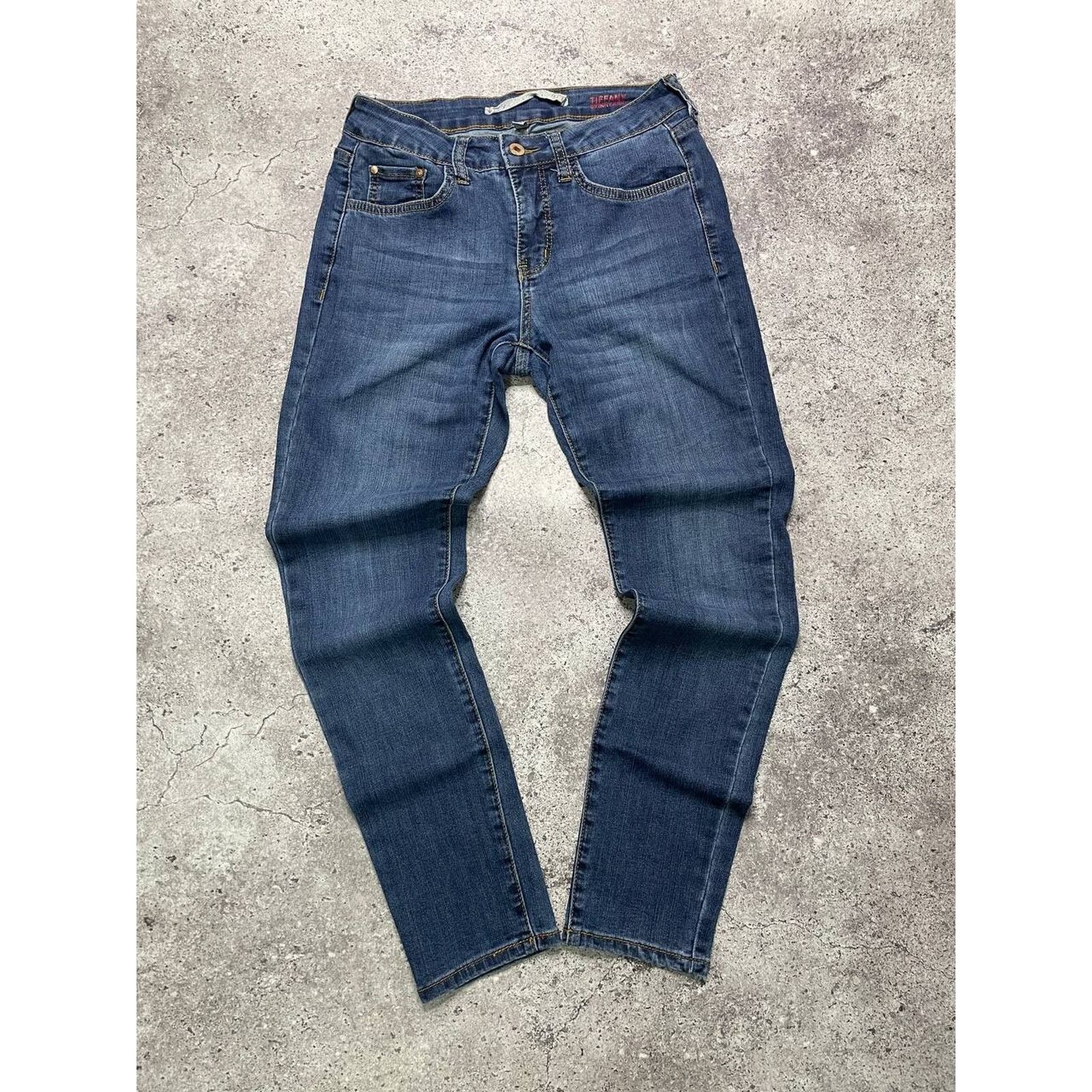 Vintage Vintage T. Peak Skinny Fit Blue Stretch Jeans Size M Size 29" - 1 Thumbnail