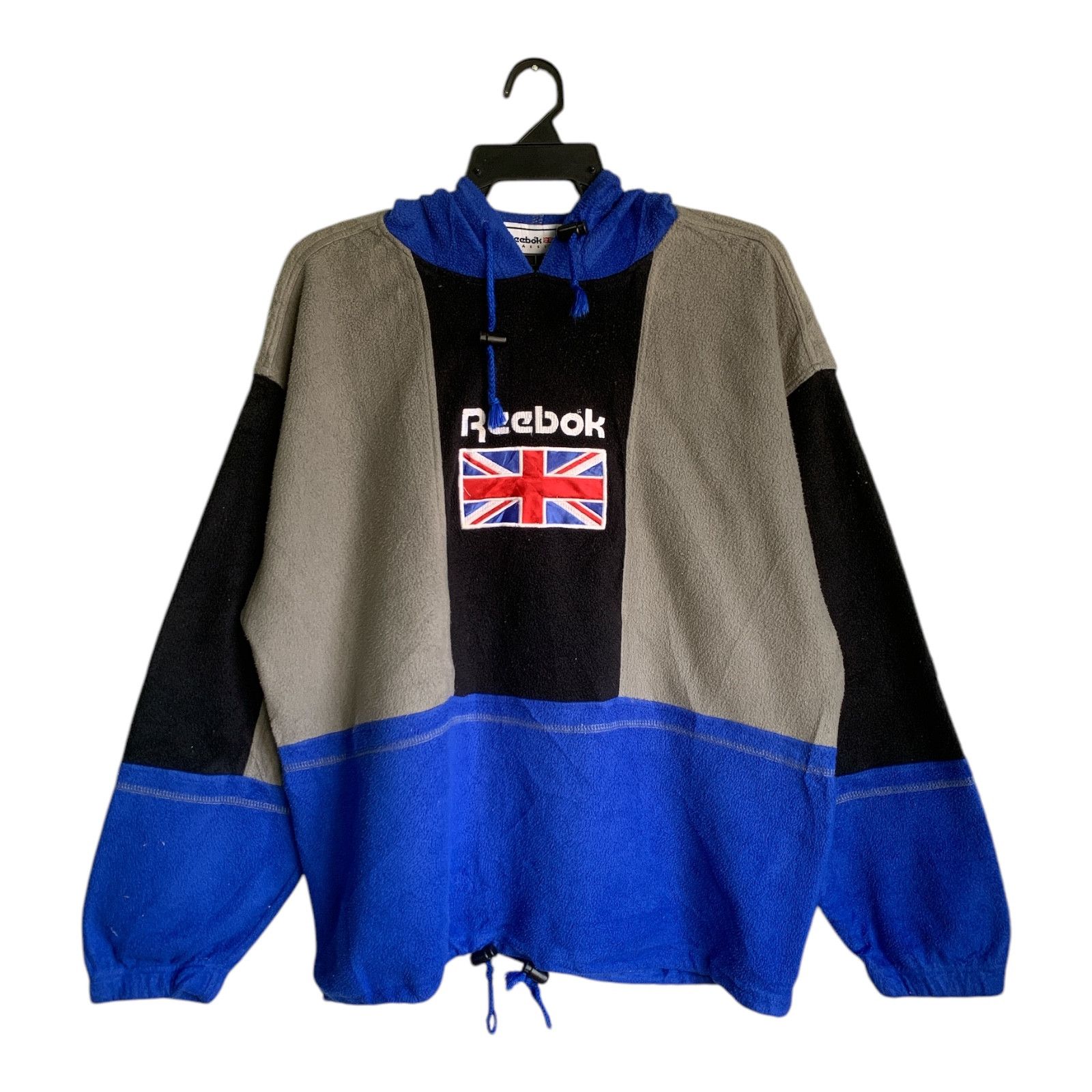 Reebok × Vintage Rare Design Vintage Reebok Classic Big Logo Fleece Hoodie Size US L / EU 52-54 / 3 - 1 Thumbnail