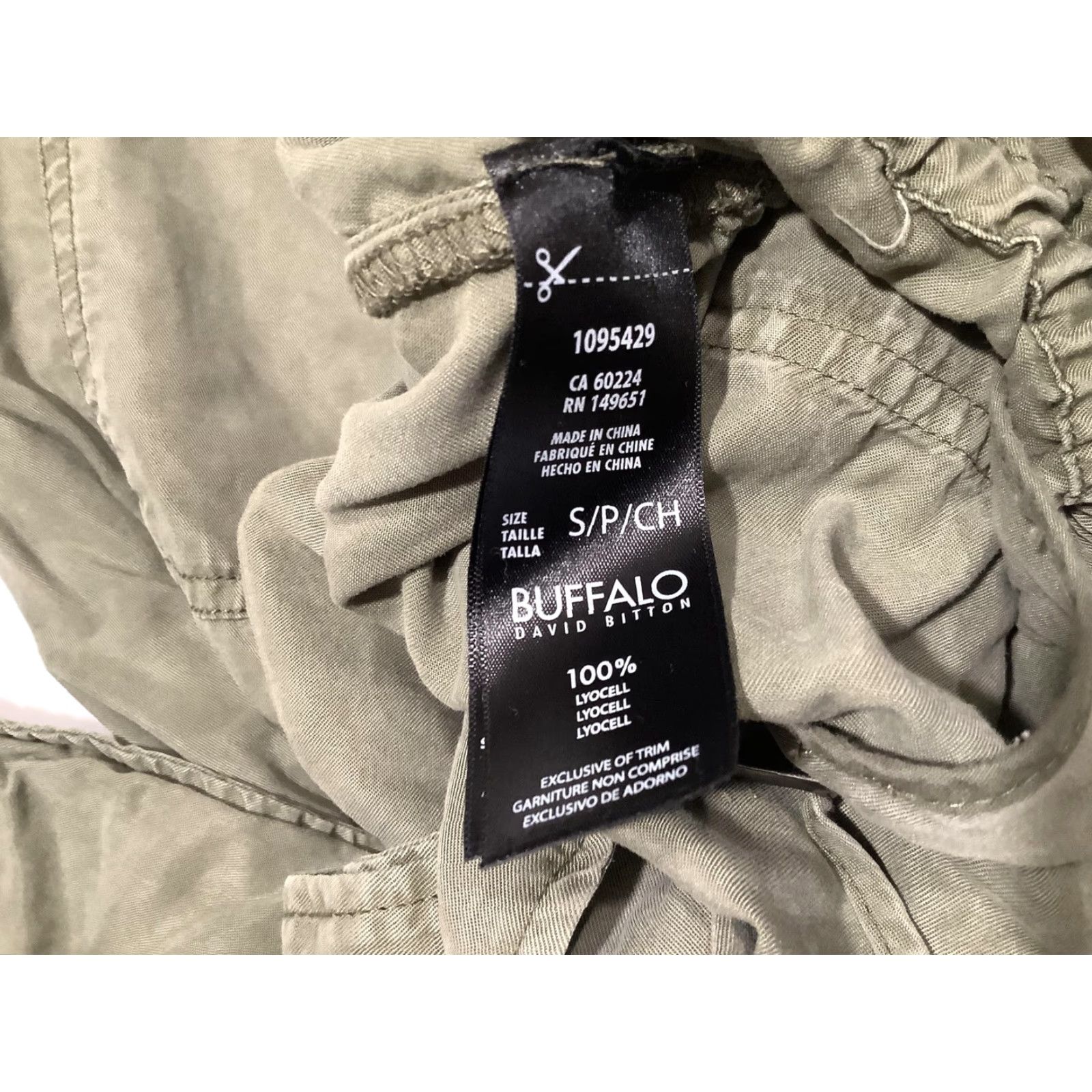 Buffalo David Bitton Buffalo David Bitton Top Womens S Olive Green Military Pockets Sleeveless Collared Button-Up Utility Shirt Short Mid-Length Size S / US 4 / IT 40 - 7 Thumbnail
