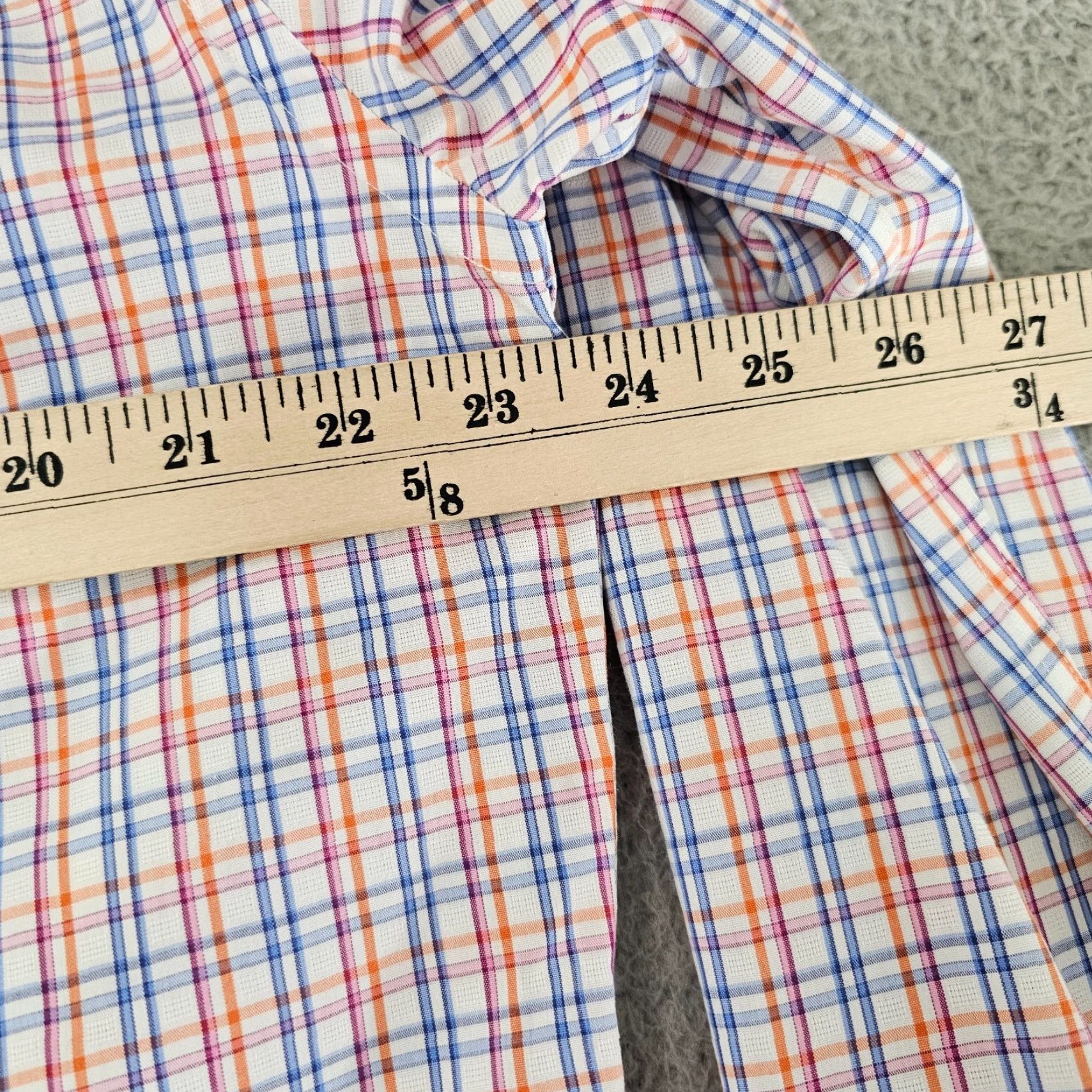 Nordstrom Nordstrom Dress Shirt Mens Large Classics Regular Fit Multi Color Check Cotton Shirt Regular Mens Nordstrom Dress Shirt Color Multicolor Check Cotton Size 42R - 6 Thumbnail