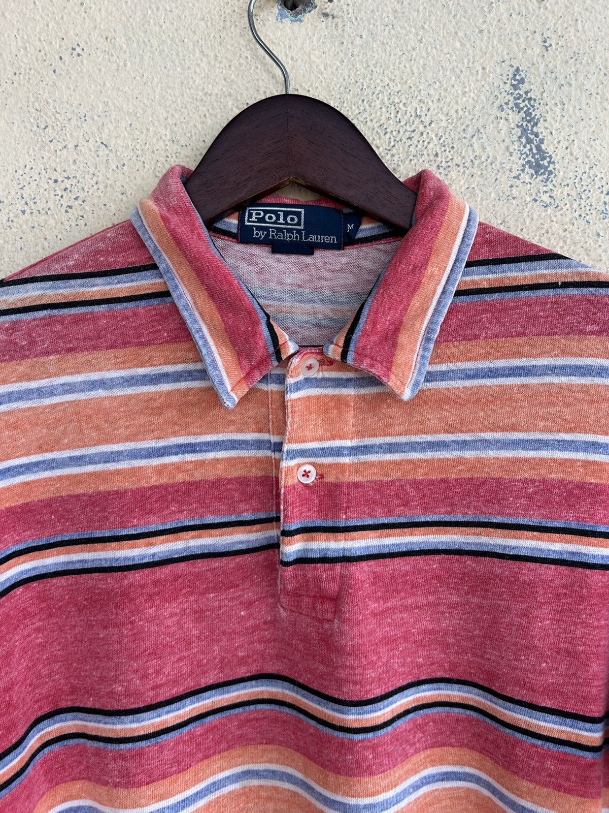 Polo Ralph Lauren × Ralph Lauren × Vintage Vintage Polo by Ralph Lauren Colourful Stripes Tshirt Size US M / EU 48-50 / 2 - 3 Thumbnail
