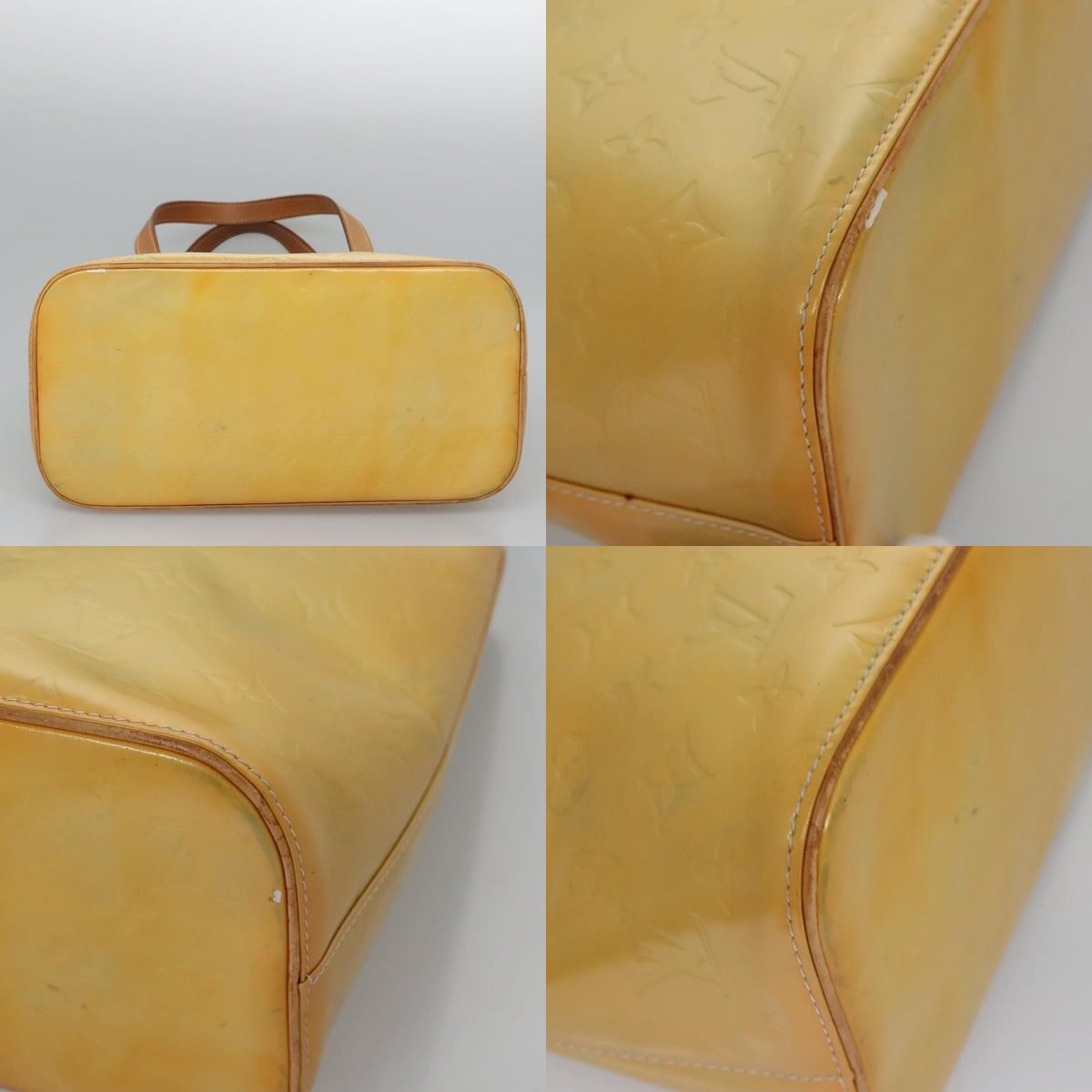Louis Vuitton LOUIS VUITTON Monogram Vernis Houston Hand Bag Gris M91053 Size ONE SIZE - 10 Thumbnail