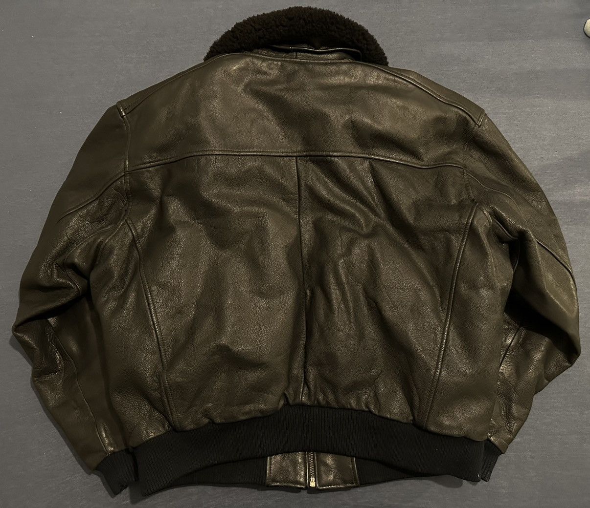 Levi's Vintage Clothing Y2K Levi’s Leather Bomber Aviator Size US L / EU 52-54 / 3 - 8 Thumbnail