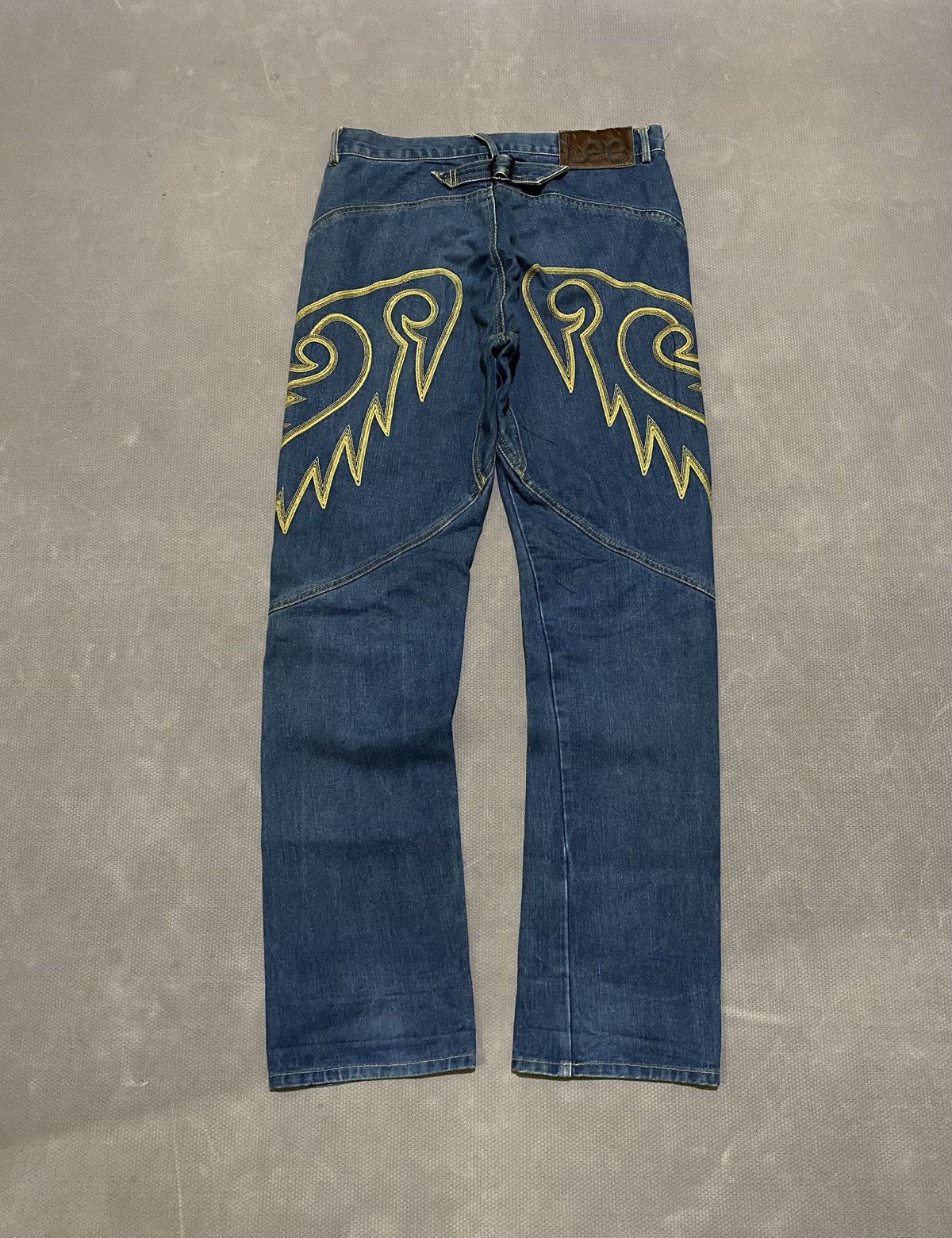 Japanese Brand × Lee × Vintage Lee jeans embroidery buckle denim Size US 32 / EU 48 - 1 Thumbnail