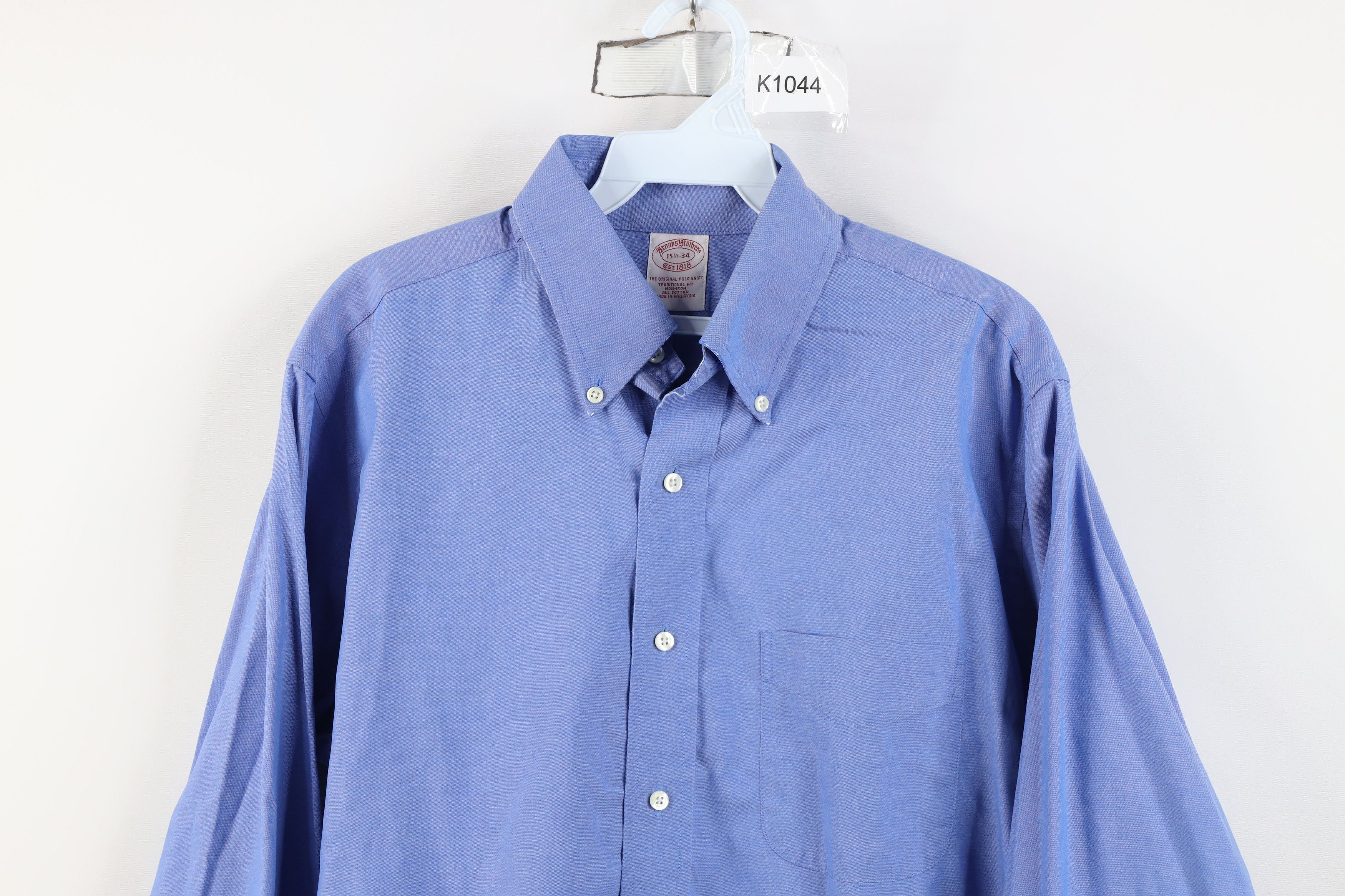 Brooks Brothers Vintage 90s Brooks Brothers Cotton Button Down Shirt Size US M / EU 48-50 / 2 - 2 Thumbnail