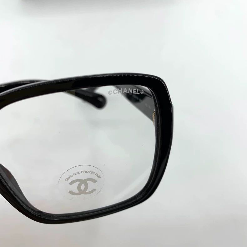 Chanel Chanel Black side logo square frame optical glasses Size ONE SIZE - 5 Thumbnail