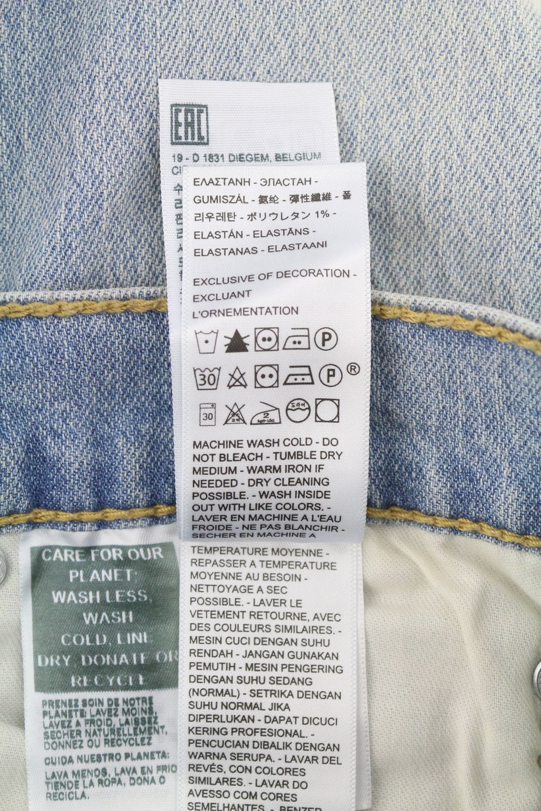 Levi's 512 W28/L30 Slim Taper Faded Blue Jeans 87081 Size US 28 / EU 44 - 9 Thumbnail