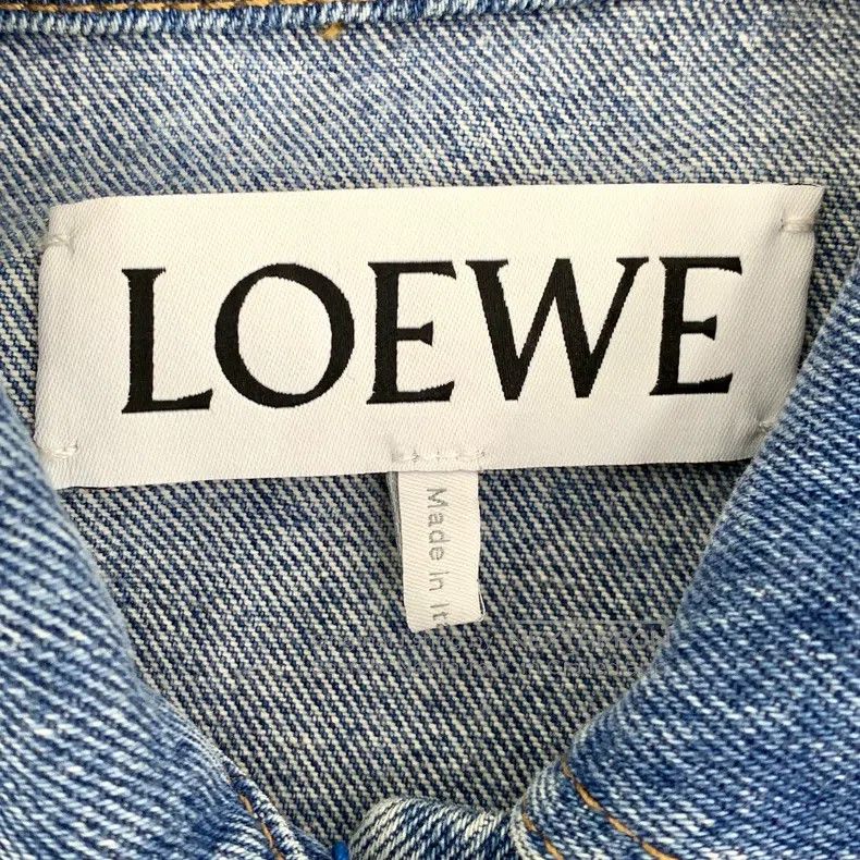 Loewe Loewe Blue Logo Leather Patch Cotton Collar Single Breaste Size XXS / US 00 / IT 34 - 6 Thumbnail
