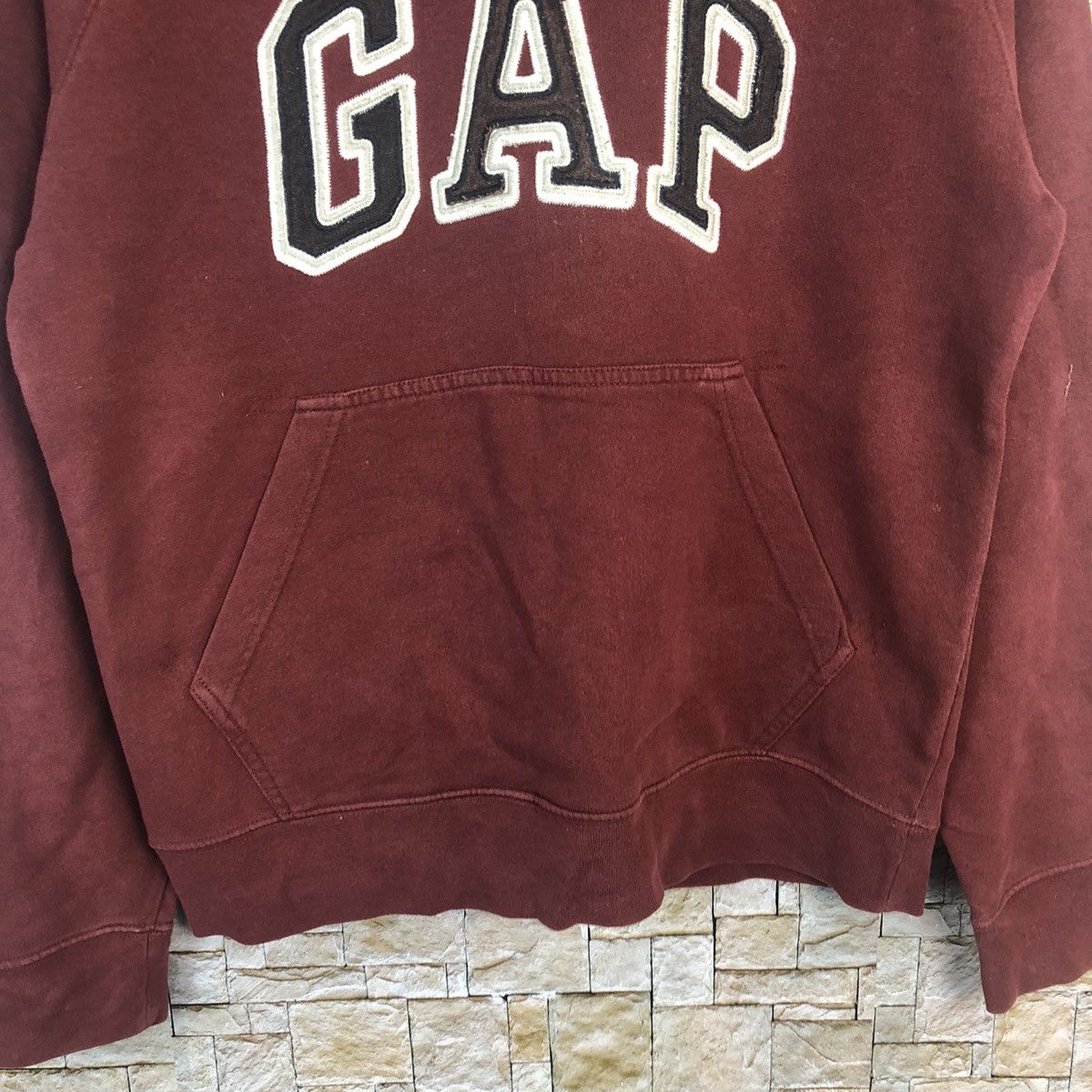 Gap Gap Maroon vintage Hoodie sweatshirt #A27 Size US XS / EU 42 / 0 - 6 Thumbnail