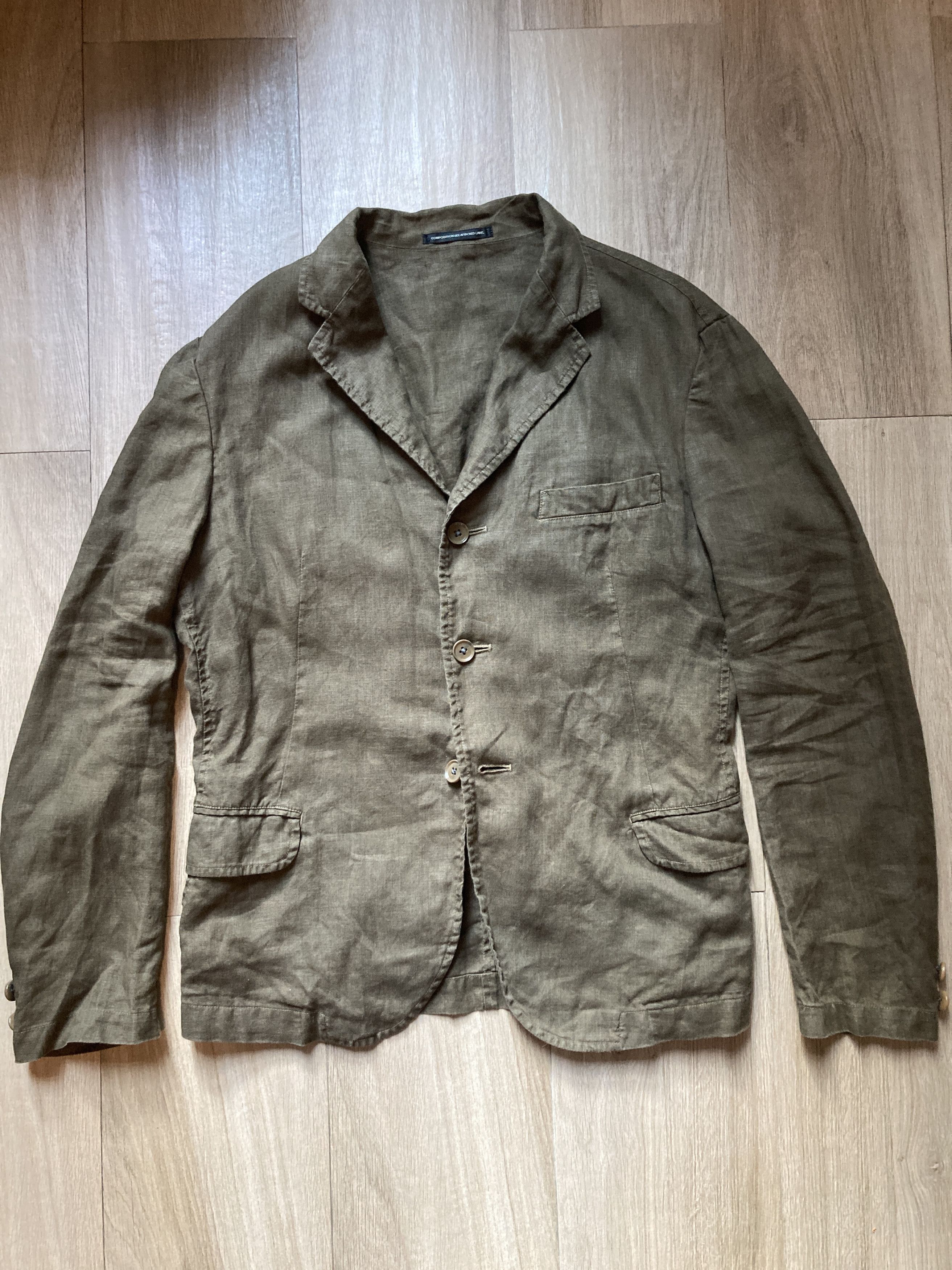 Y's Y's Olive Green Blazer Jacket Size US L / EU 52-54 / 3 - 7 Thumbnail