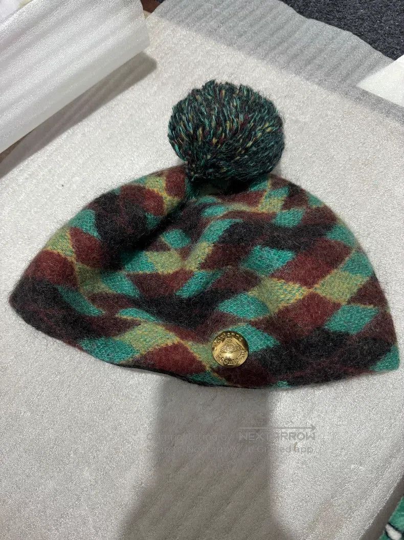 Vivienne Westwood Vivienne Westwood Diamond Patterned Hat Size ONE SIZE - 5 Thumbnail