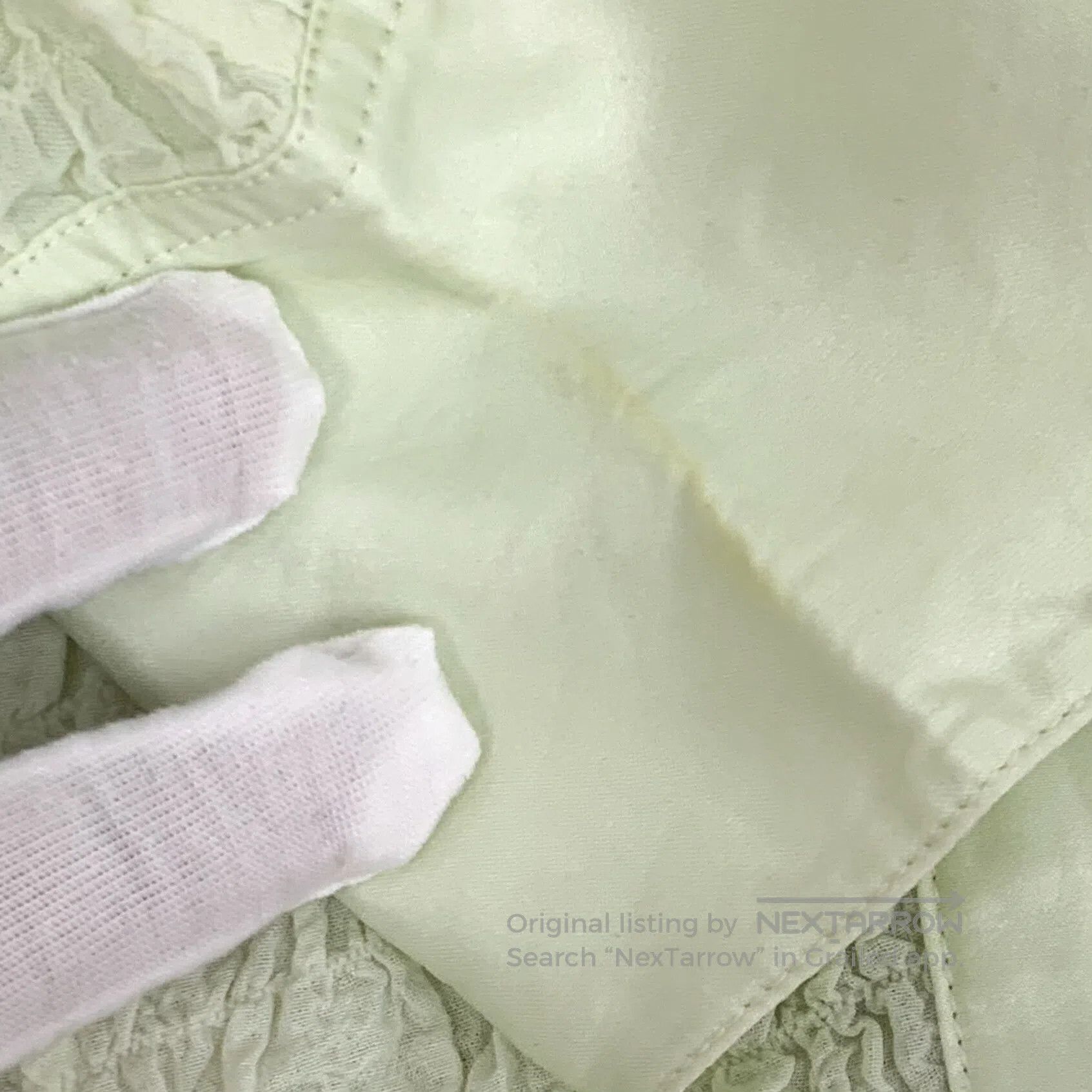 Acne Studios Acne Studios Light green pleated cotton button-down single Size XXS / US 00 / IT 34 - 9 Thumbnail