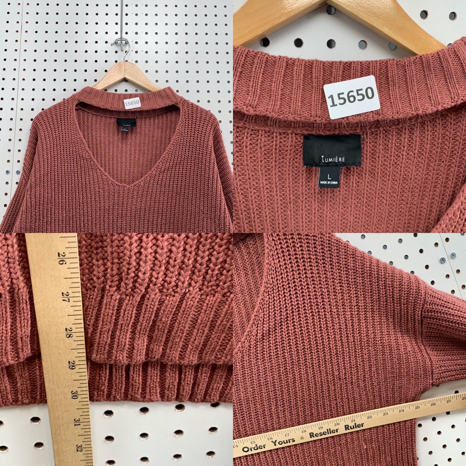 Anthropologie Anthropologie Lumiere Knit Sweater Womens Long Sleeve Open V-Neck Ladies Large Size L / US 10 / IT 46 - 8 Thumbnail