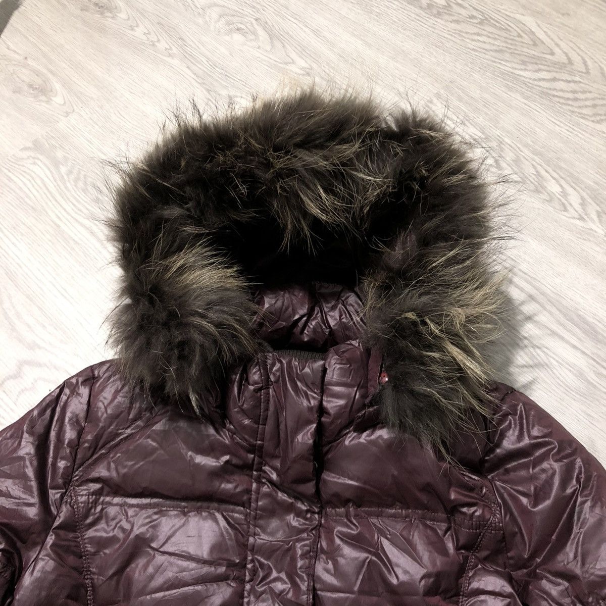 Japanese Brand 2000s Ragello Puffer Down Jacket Fur Ziphoodie Lgb Size US L / EU 52-54 / 3 - 18 Thumbnail