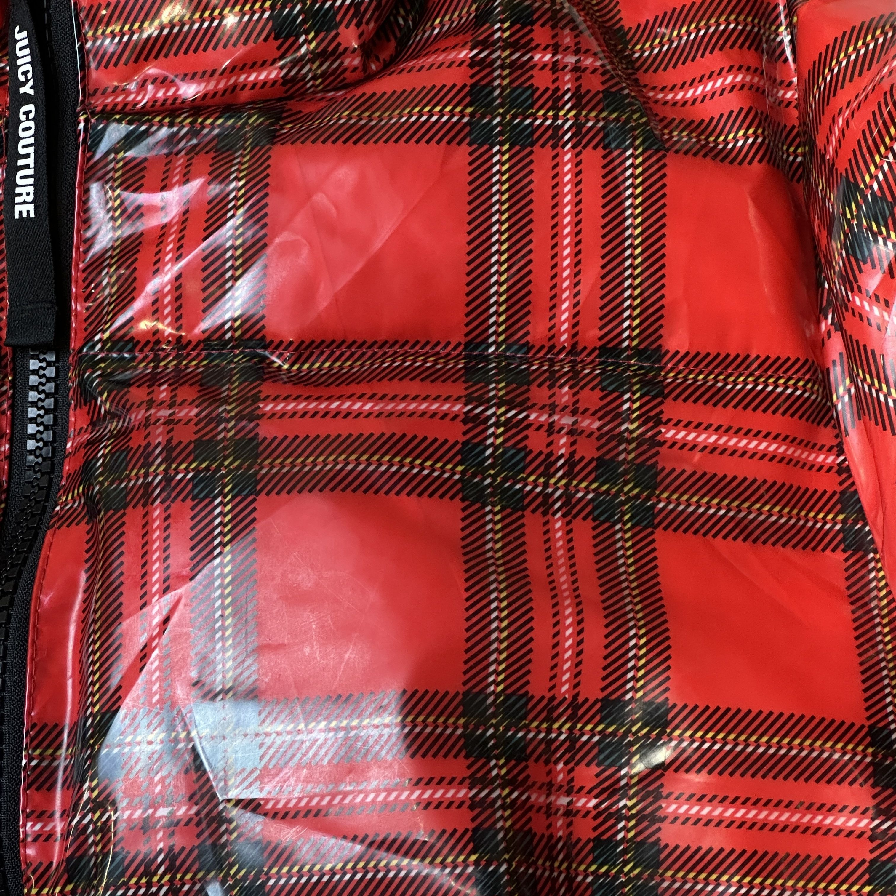 Juicy Couture Vintage Juicy Couture Red Plaid Puffer Jacket Size M Size M / US 6-8 / IT 42-44 - 2 Thumbnail