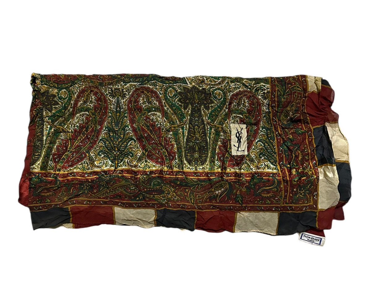 Yves Saint Laurent Yves saint laurent silk scarf Size ONE SIZE - 7 Thumbnail