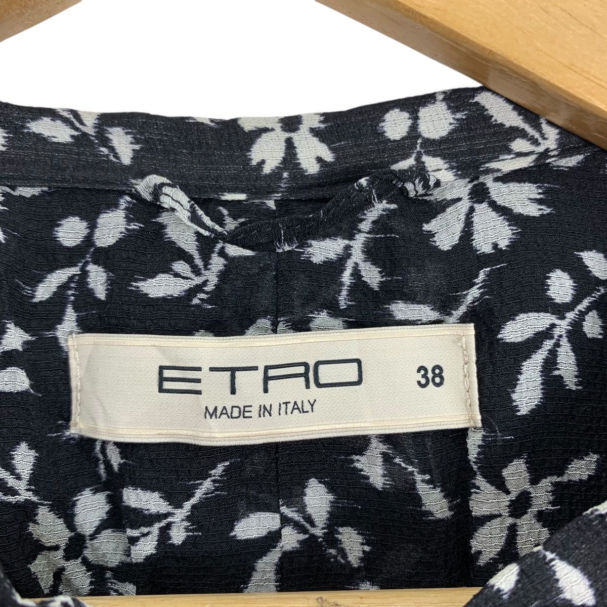 Vintage Vintage ETRO ITALIAN Italy Flower Floral Overprint Jacket Size XXL / US 16-18 / IT 52-54 - 5 Thumbnail